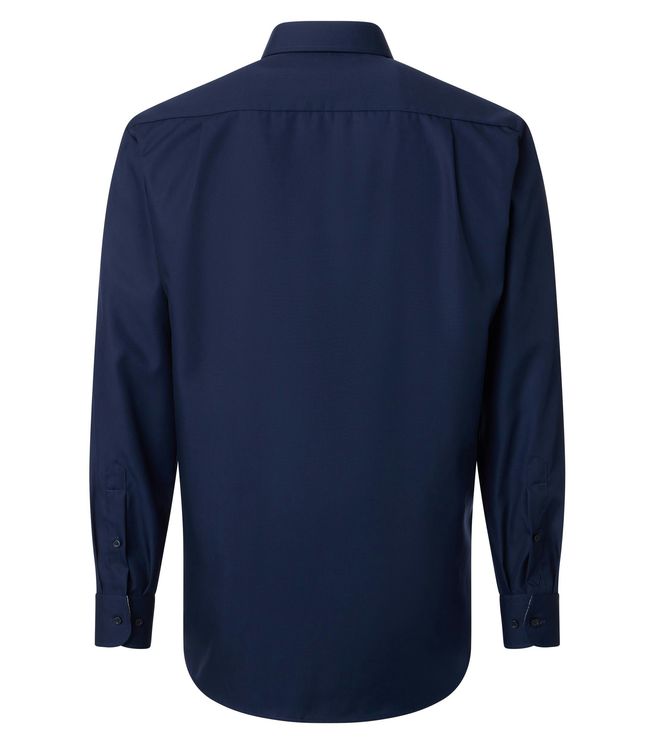 Ein Businesshemd im uni Muster in der Farbe Dunkelblau