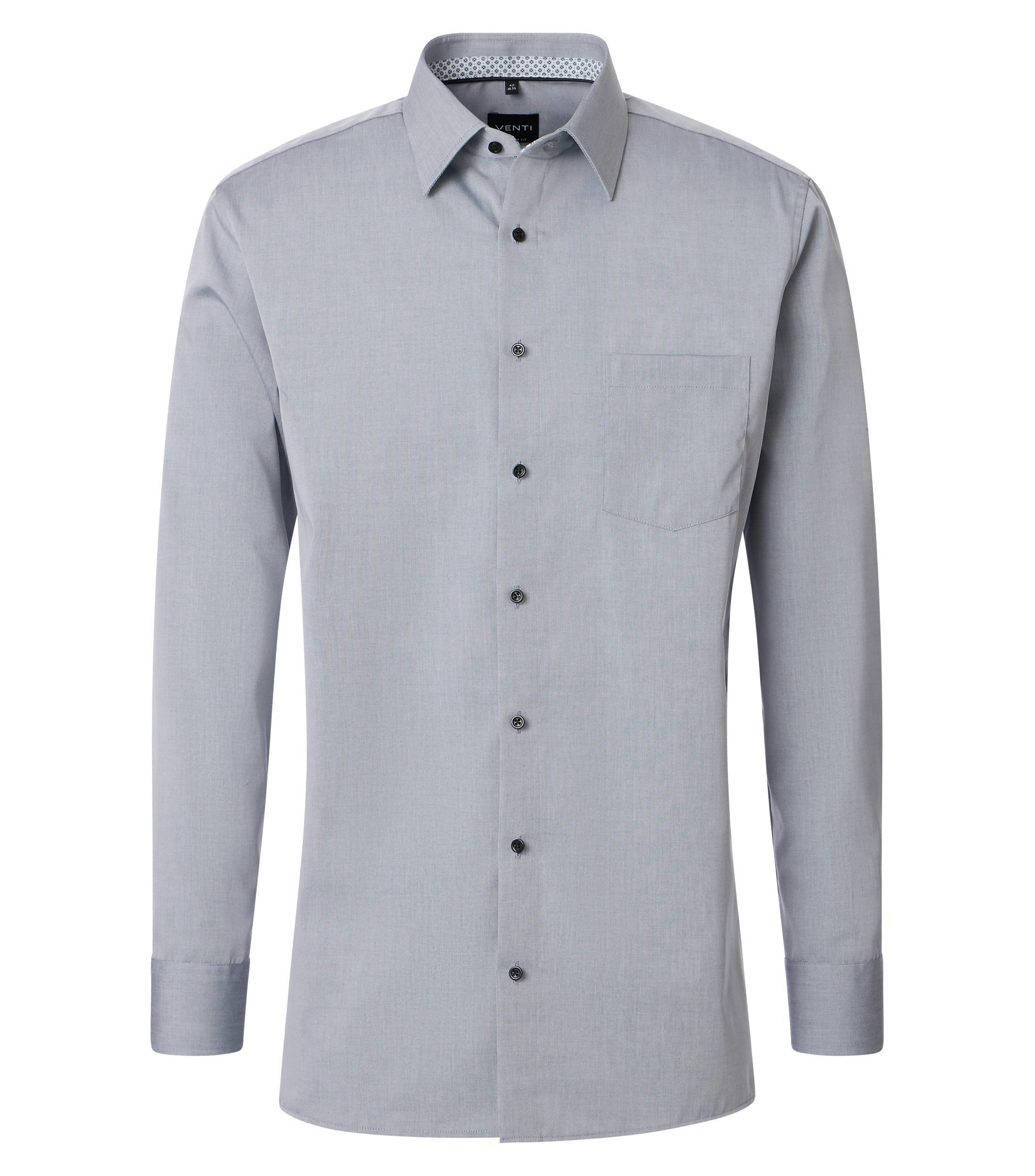 Ein Businesshemd im uni Muster in der Farbe Grau