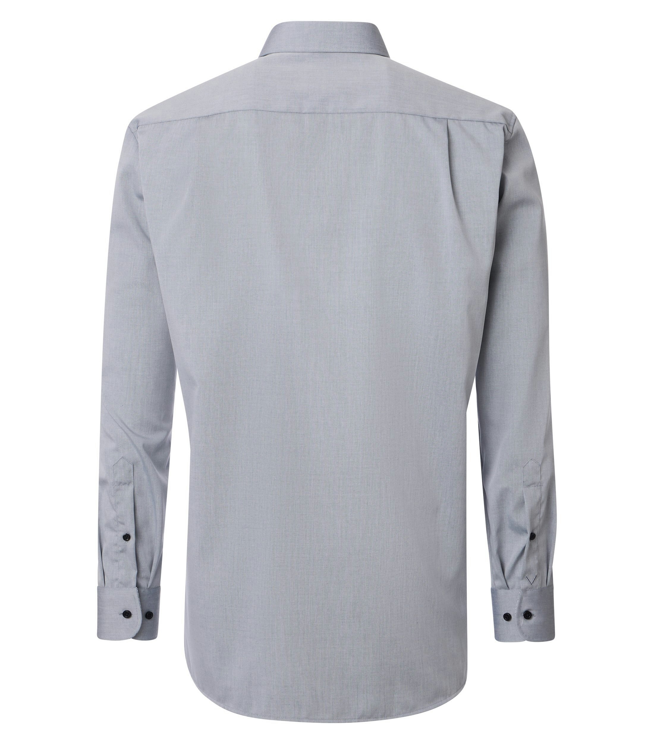 Ein Businesshemd im uni Muster in der Farbe Grau