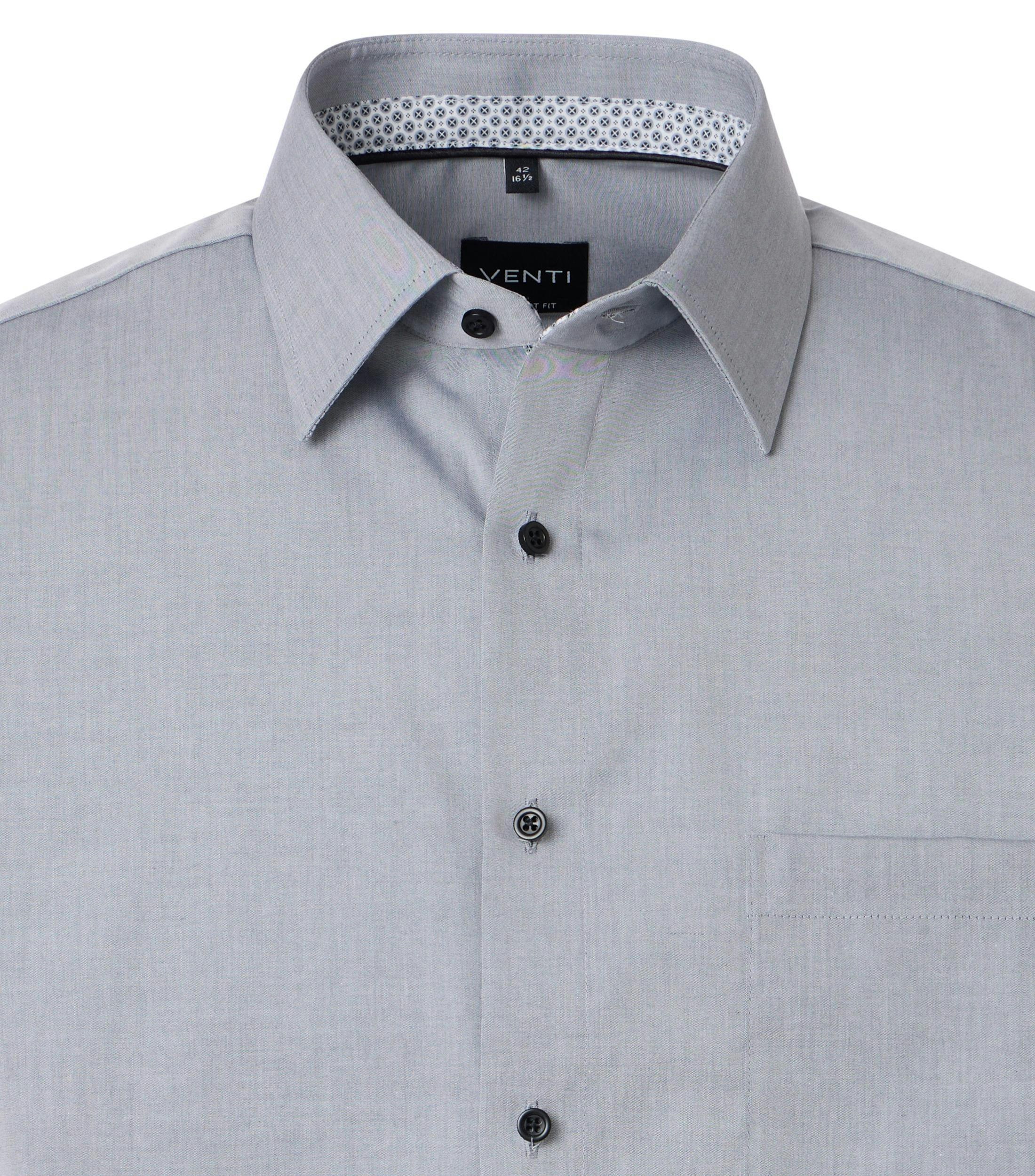 Ein Businesshemd im uni Muster in der Farbe Grau