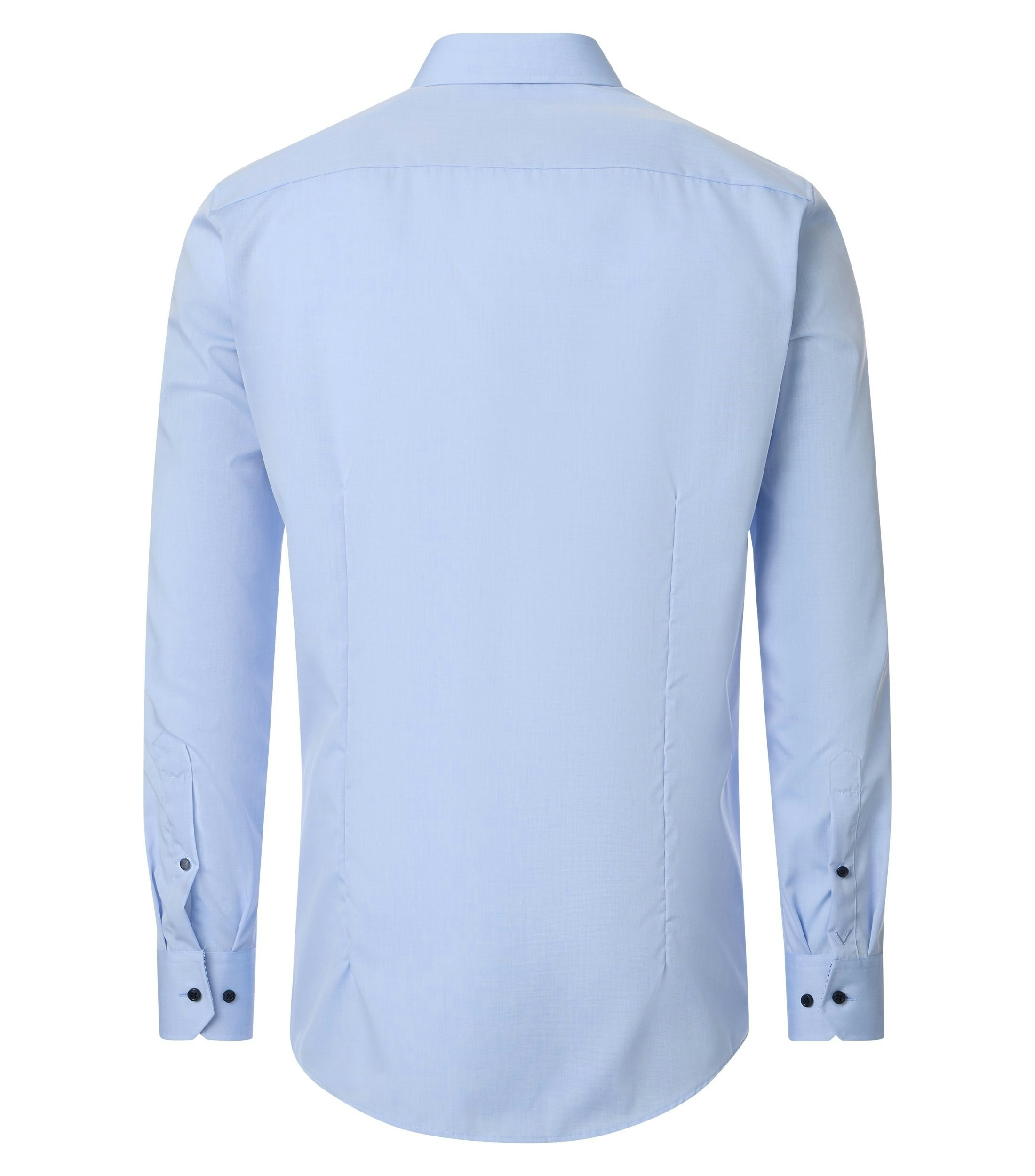 Ein Businesshemd im uni Muster in der Farbe Blau