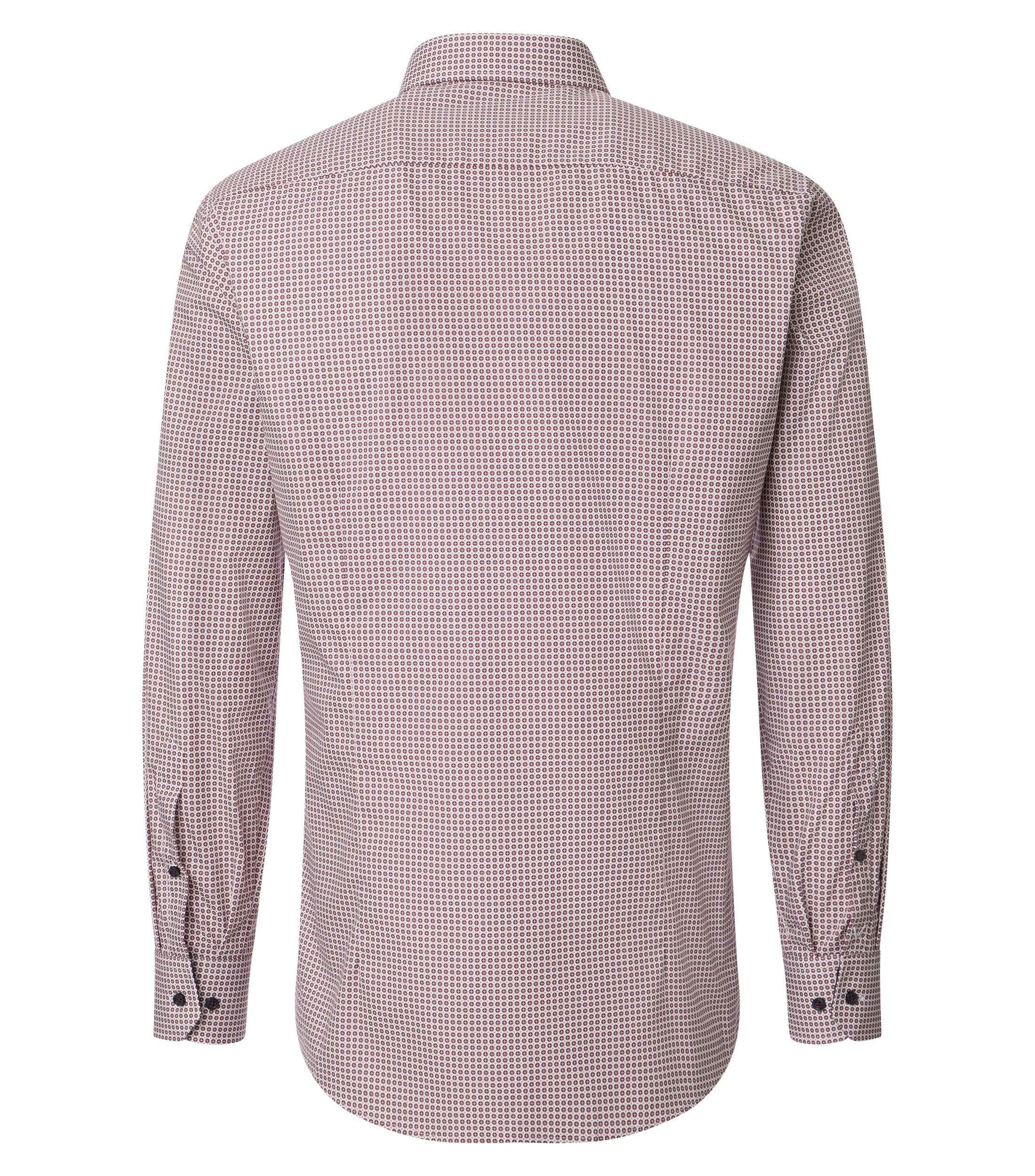 Ein Businesshemd im uni Muster in der Farbe Rot