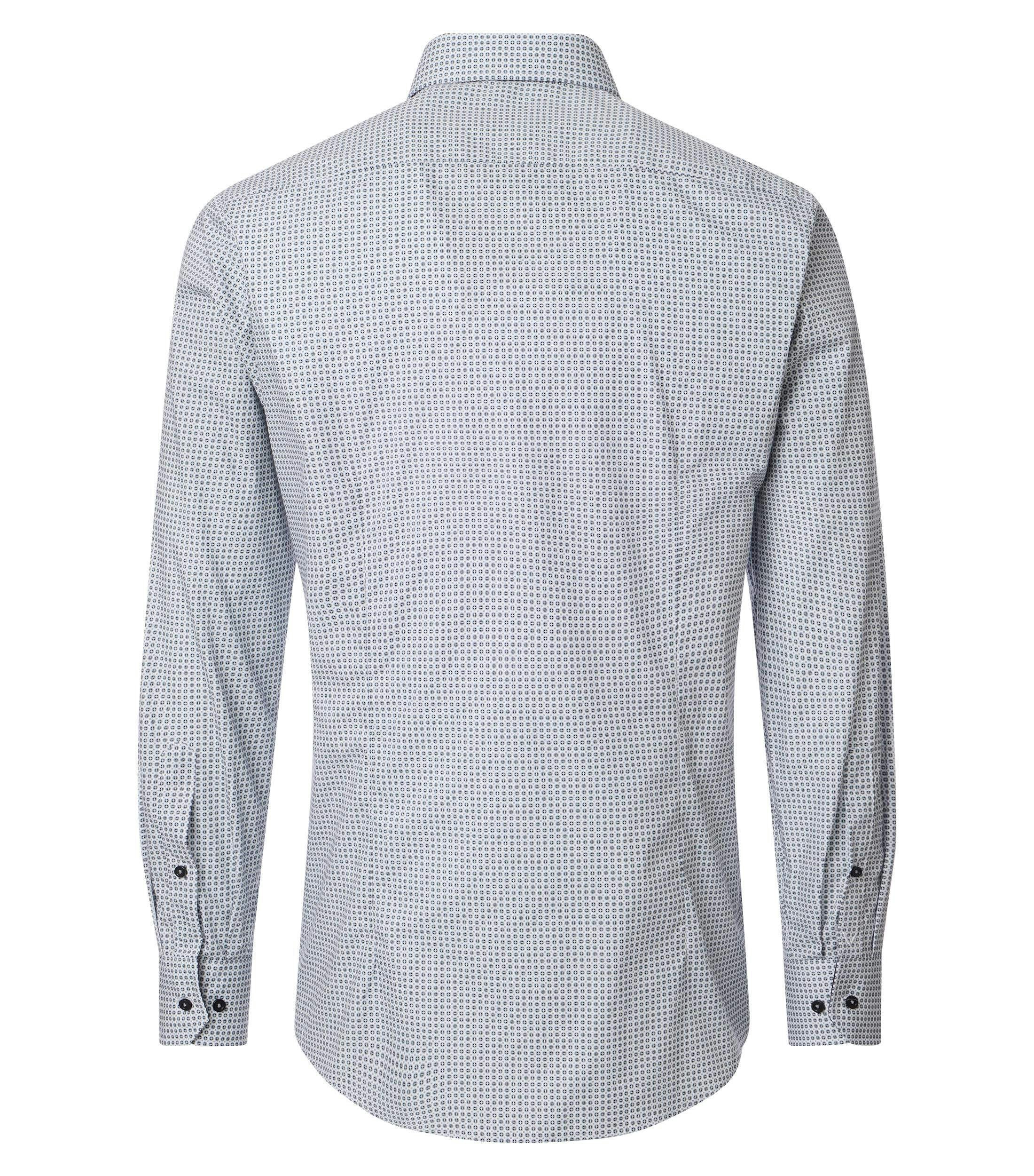 Ein Businesshemd im uni Muster in der Farbe Dunkelgrau