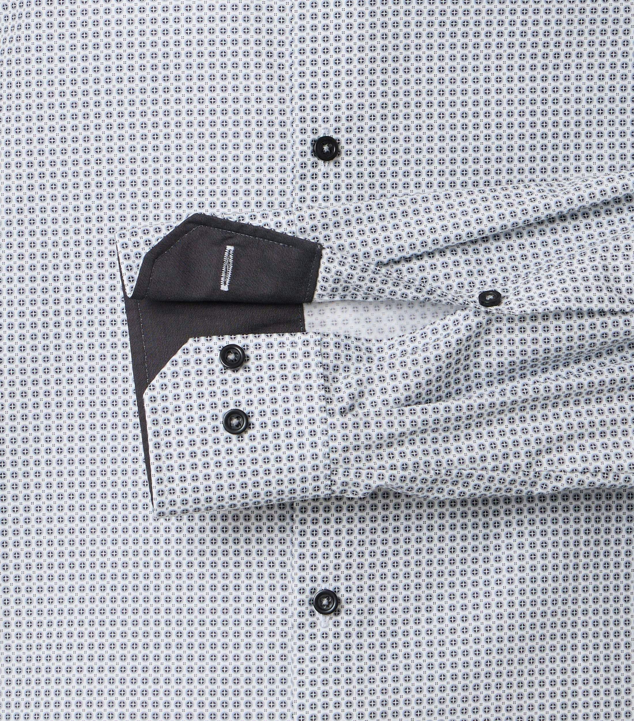 Ein Businesshemd im uni Muster in der Farbe Dunkelgrau