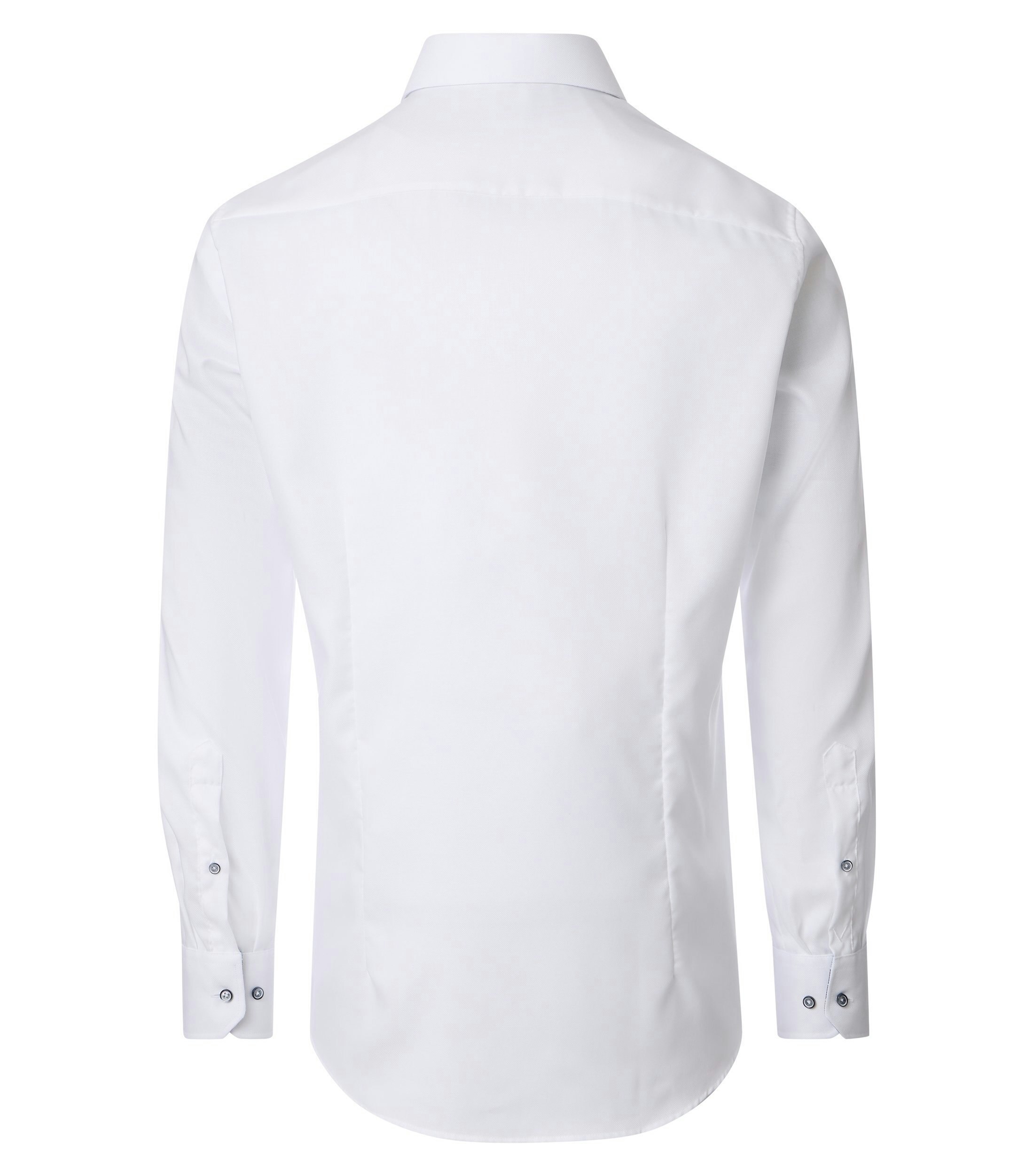 Ein Businesshemd im uni Muster in der Farbe Weiß