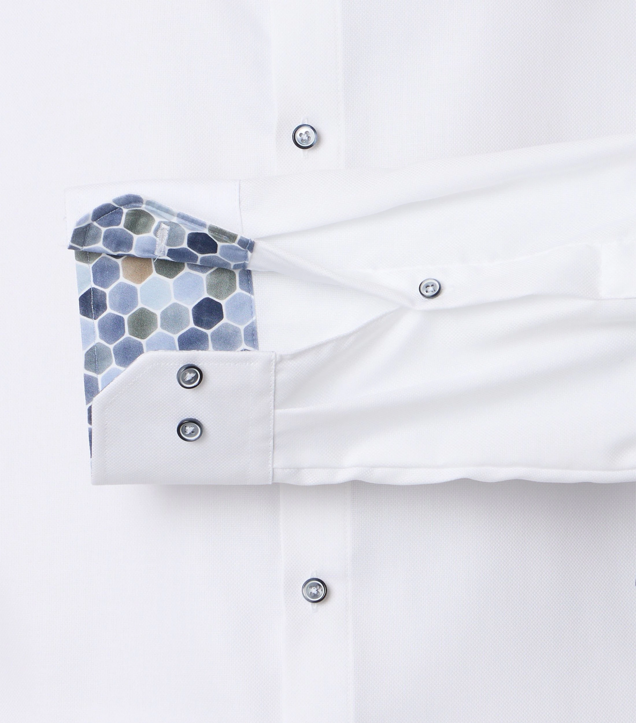 Businesshemd im unifarbenen Design in der Farbe Weiß
