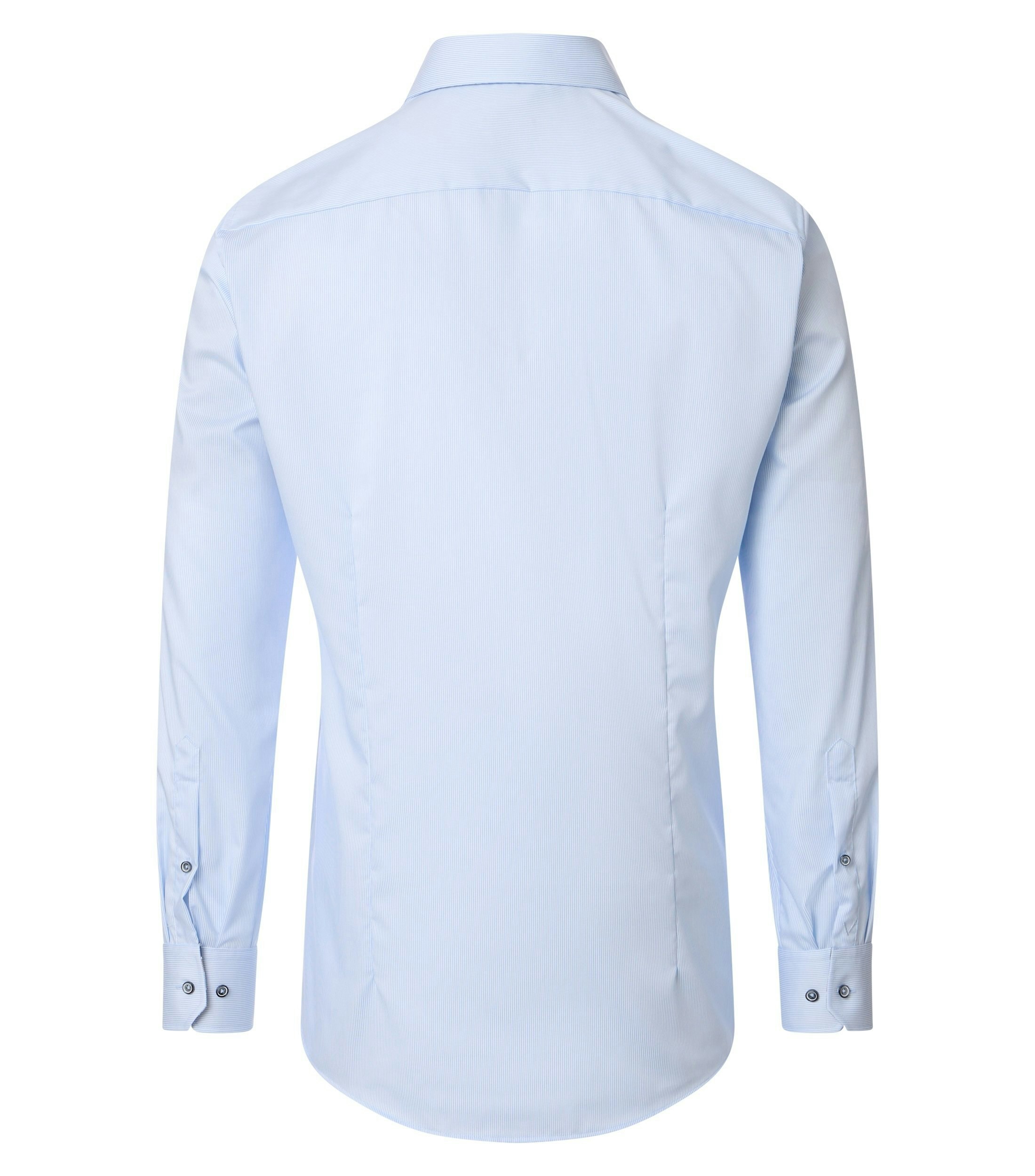 Ein Businesshemd im gestreift Muster in der Farbe Hellblau