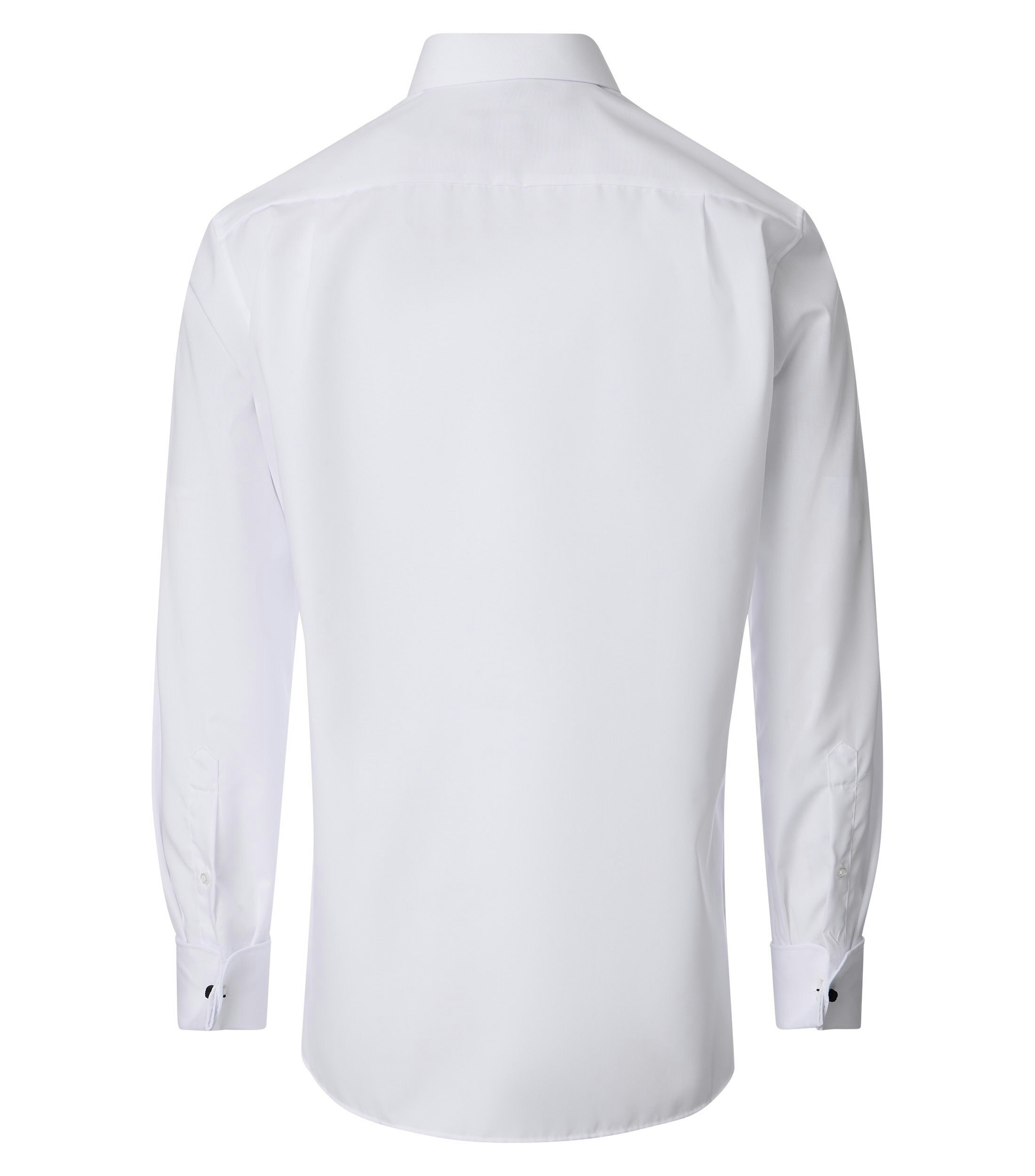 Ein Businesshemd im uni Muster in der Farbe Weiß