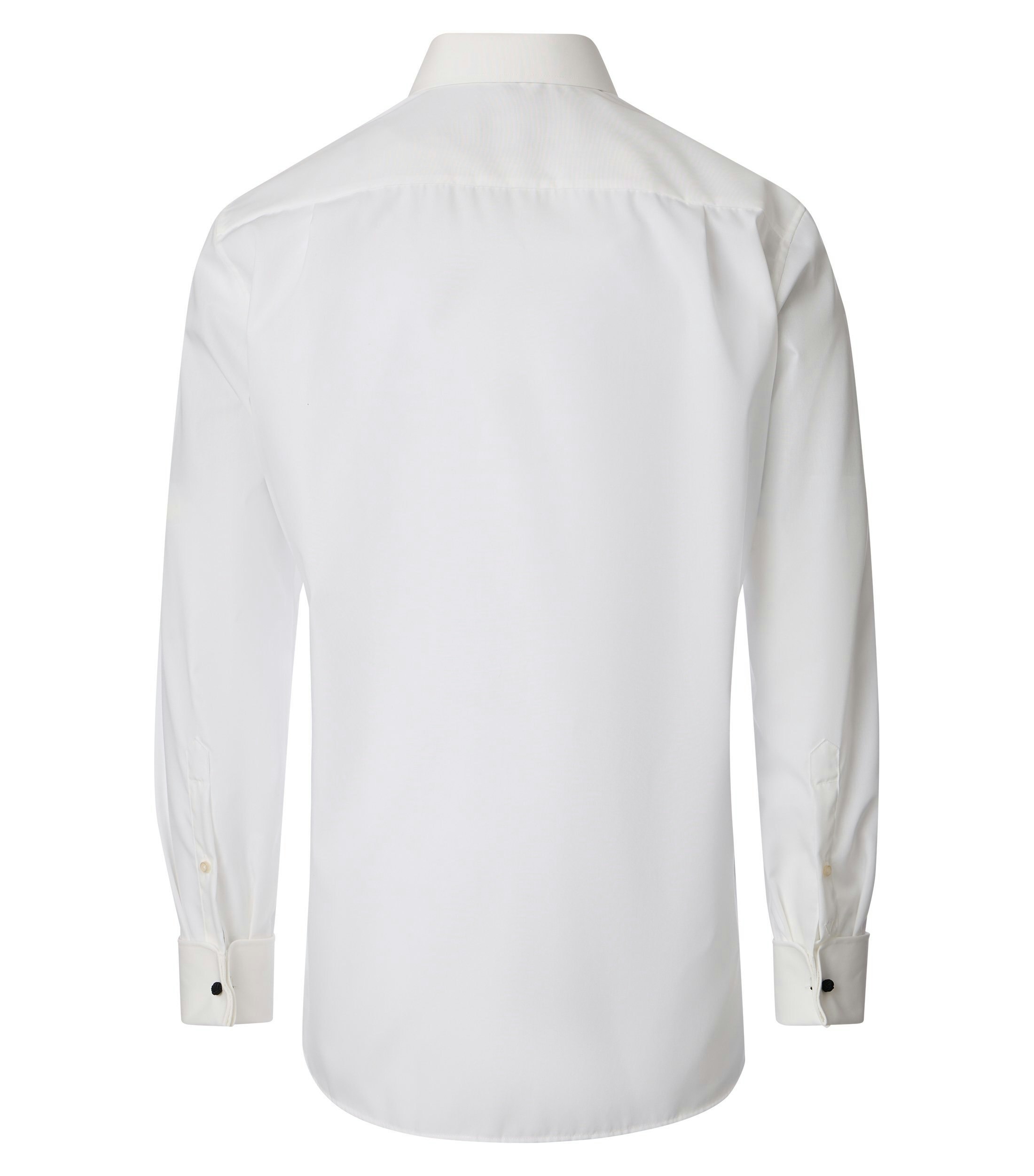 Ein Businesshemd im uni Muster in der Farbe Weißbeige