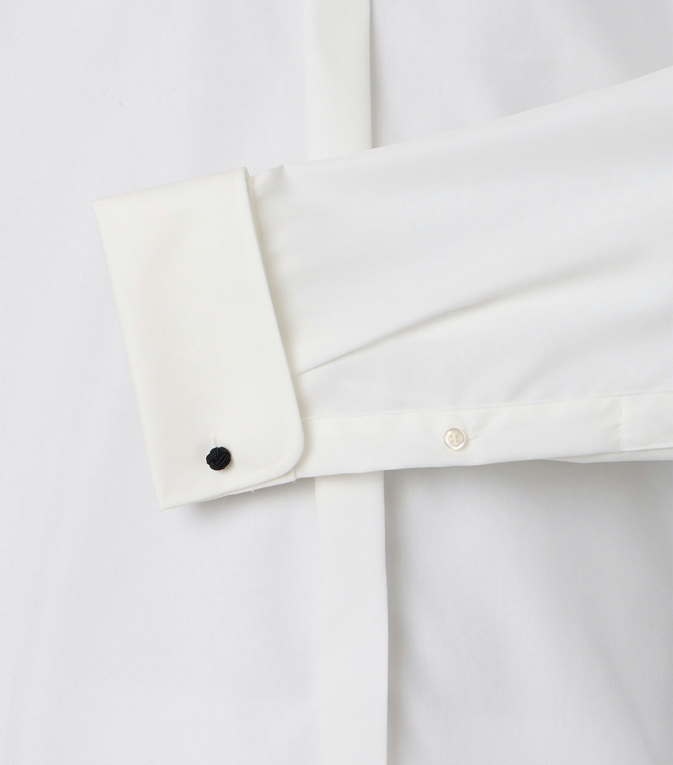 Ein Businesshemd im uni Muster in der Farbe Weißbeige