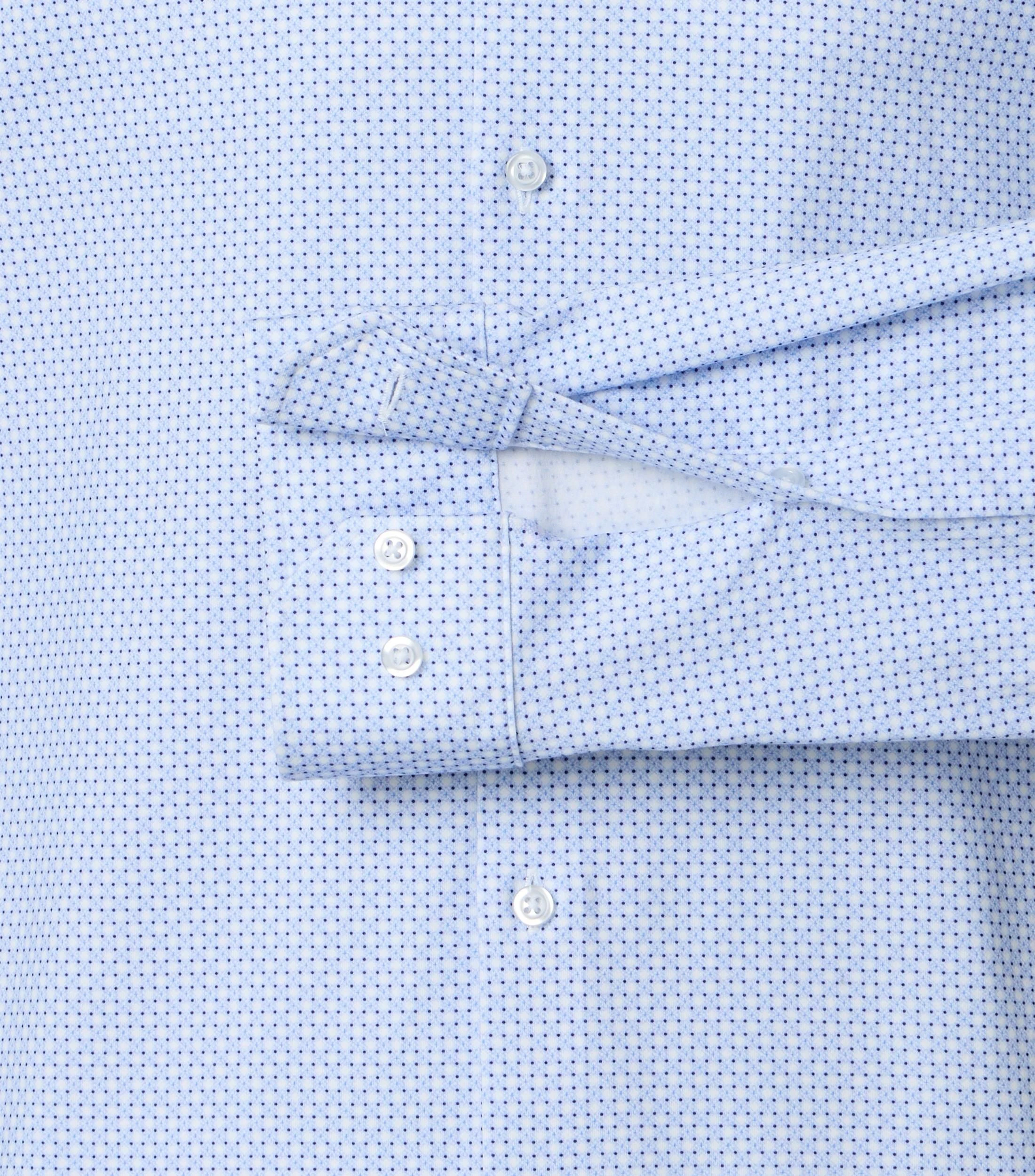Businesshemd im Print-Muster in der Farbe 100 blau