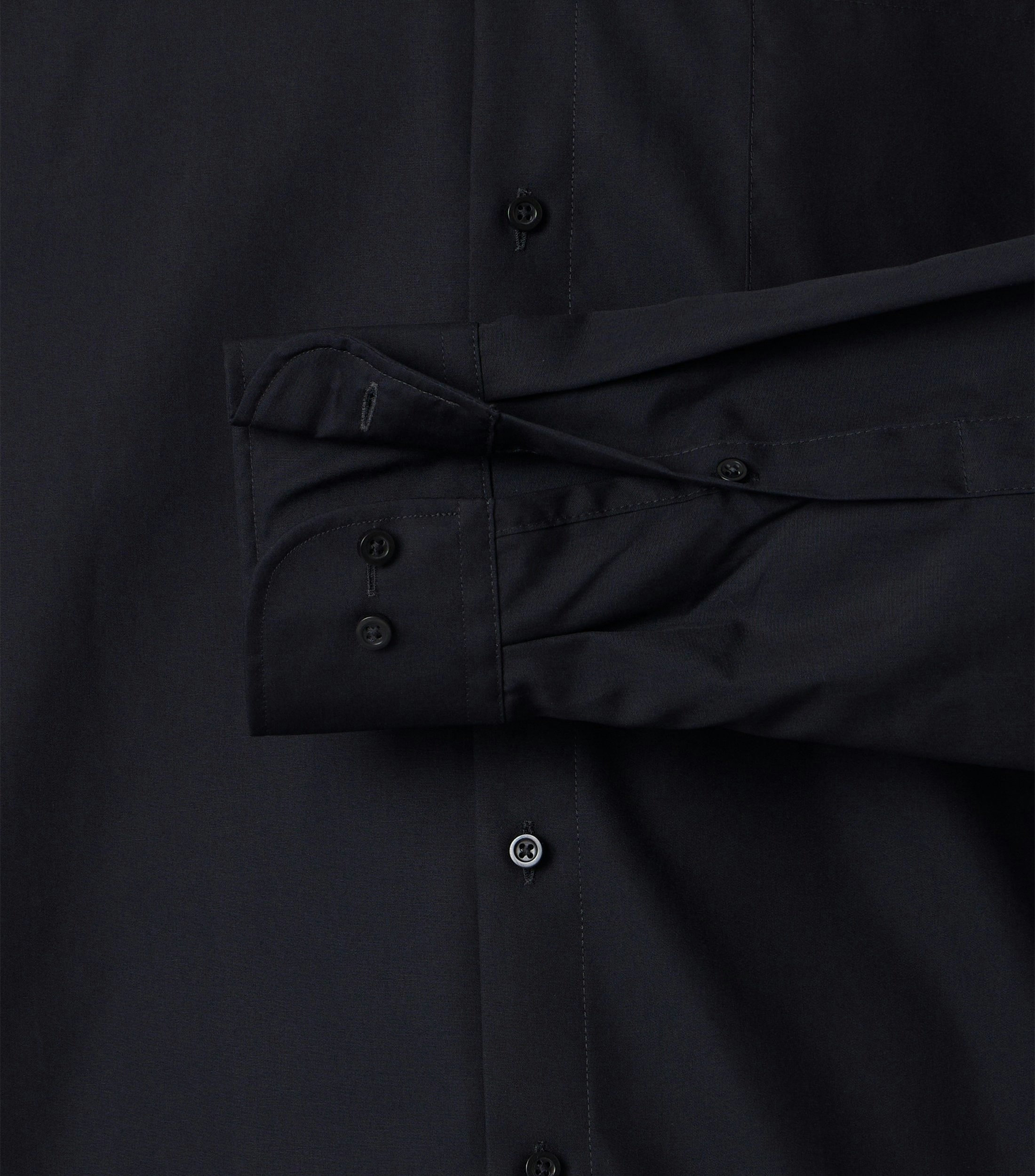 Businesshemd im unifarbenen Design in der Farbe Schwarz