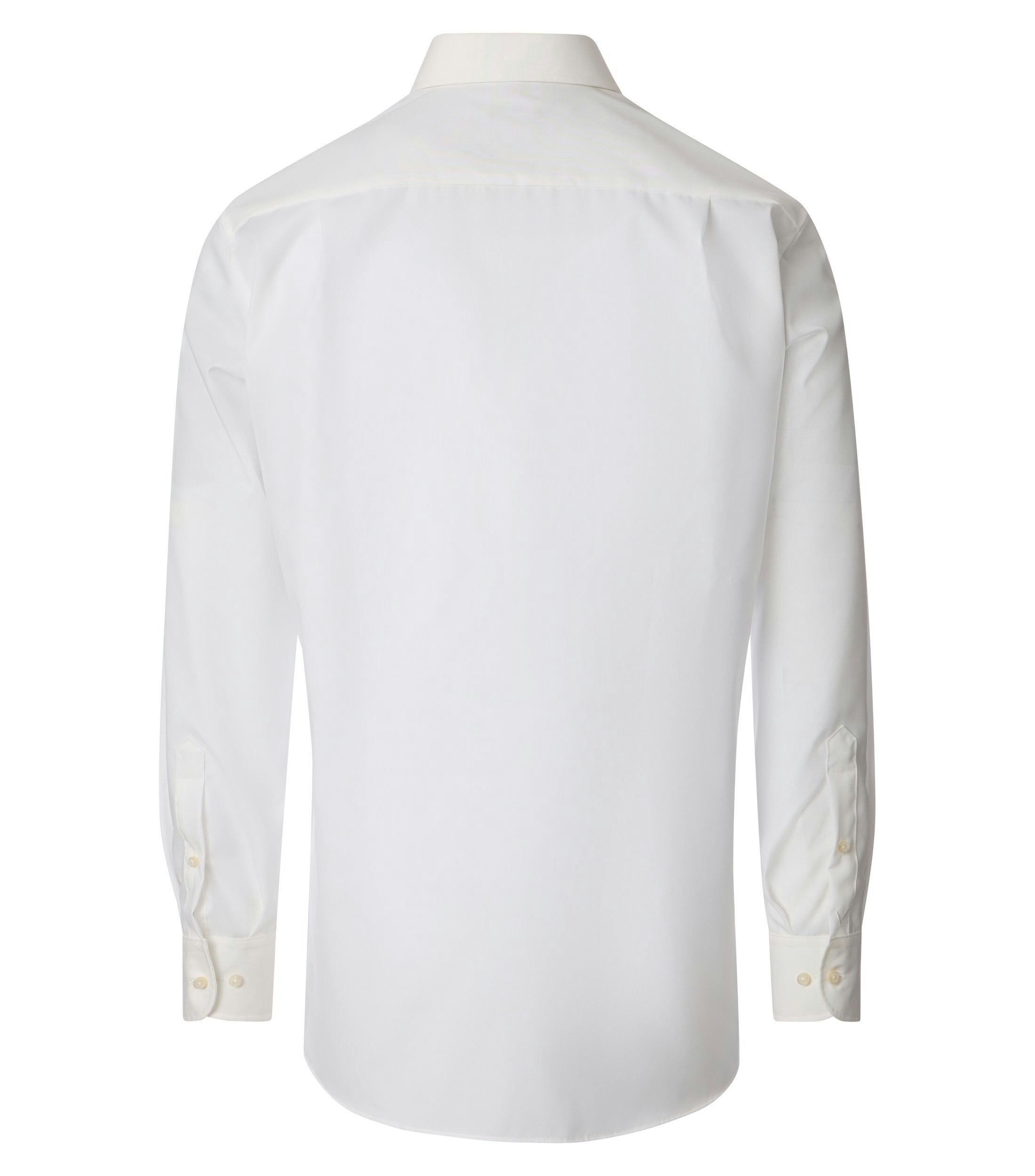 Ein Businesshemd im uni Muster in der Farbe Weißbeige