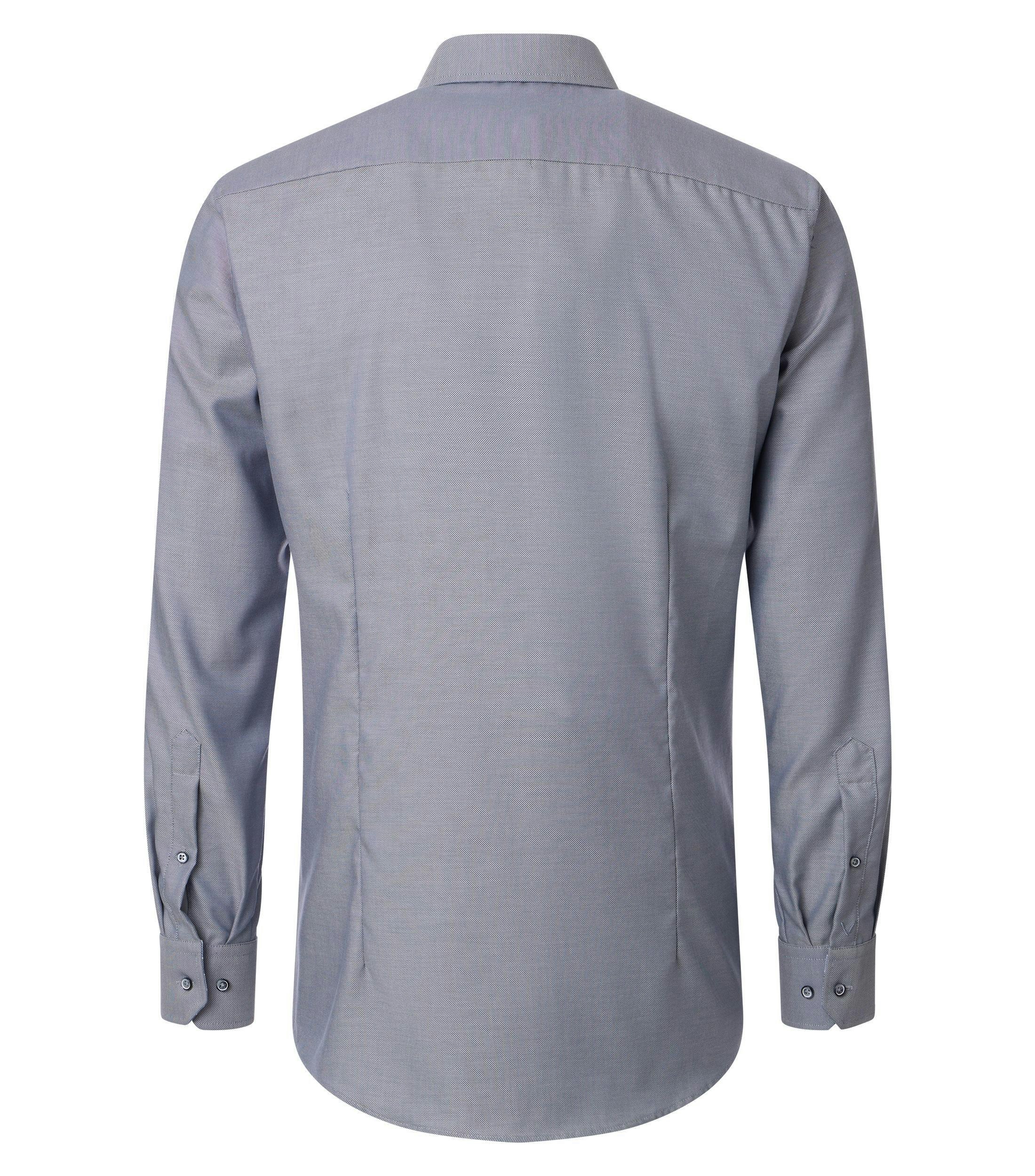 Ein Businesshemd im uni Muster in der Farbe Grau