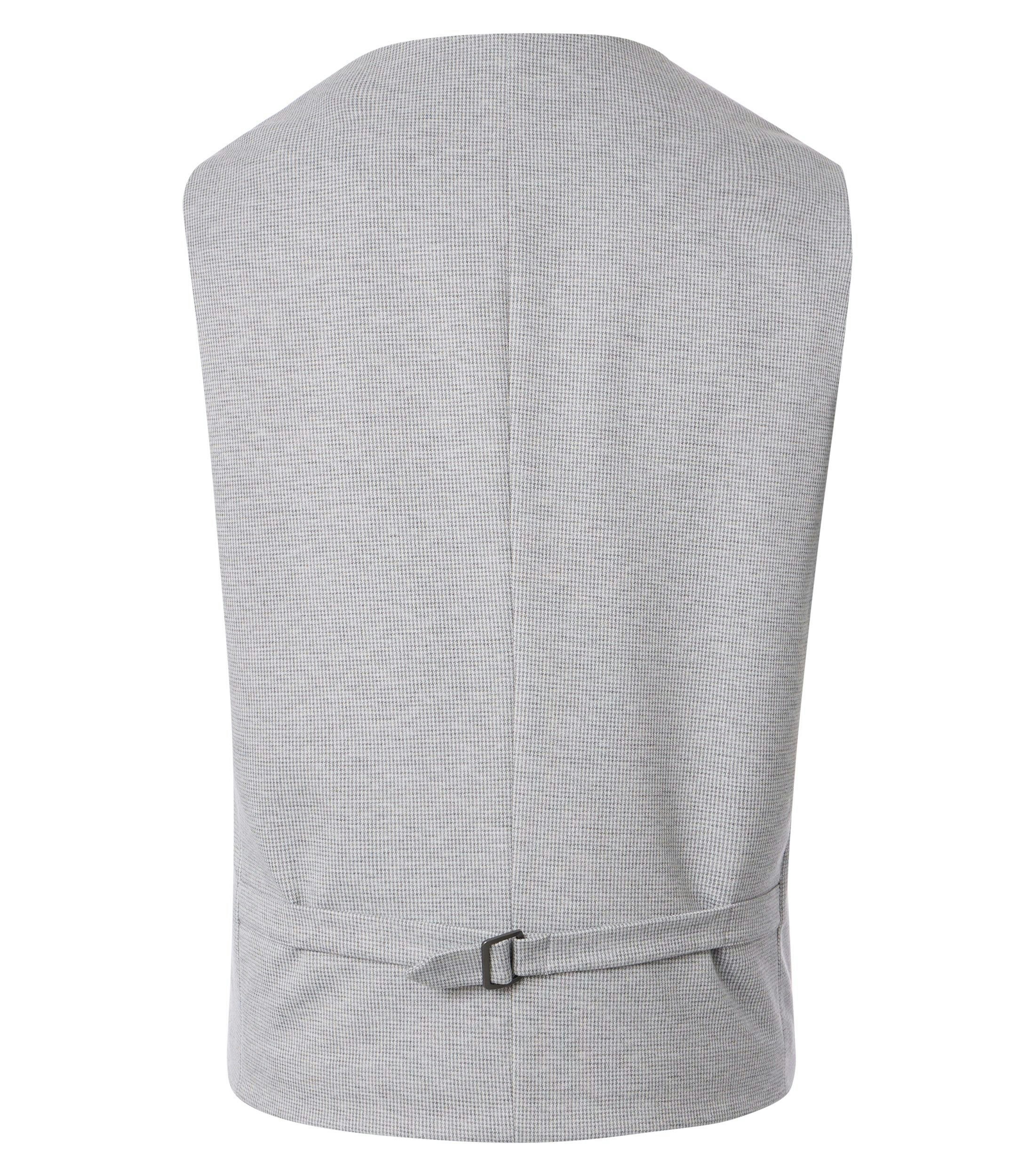 Eine Weste im uni Muster in der Farbe Hellgrau