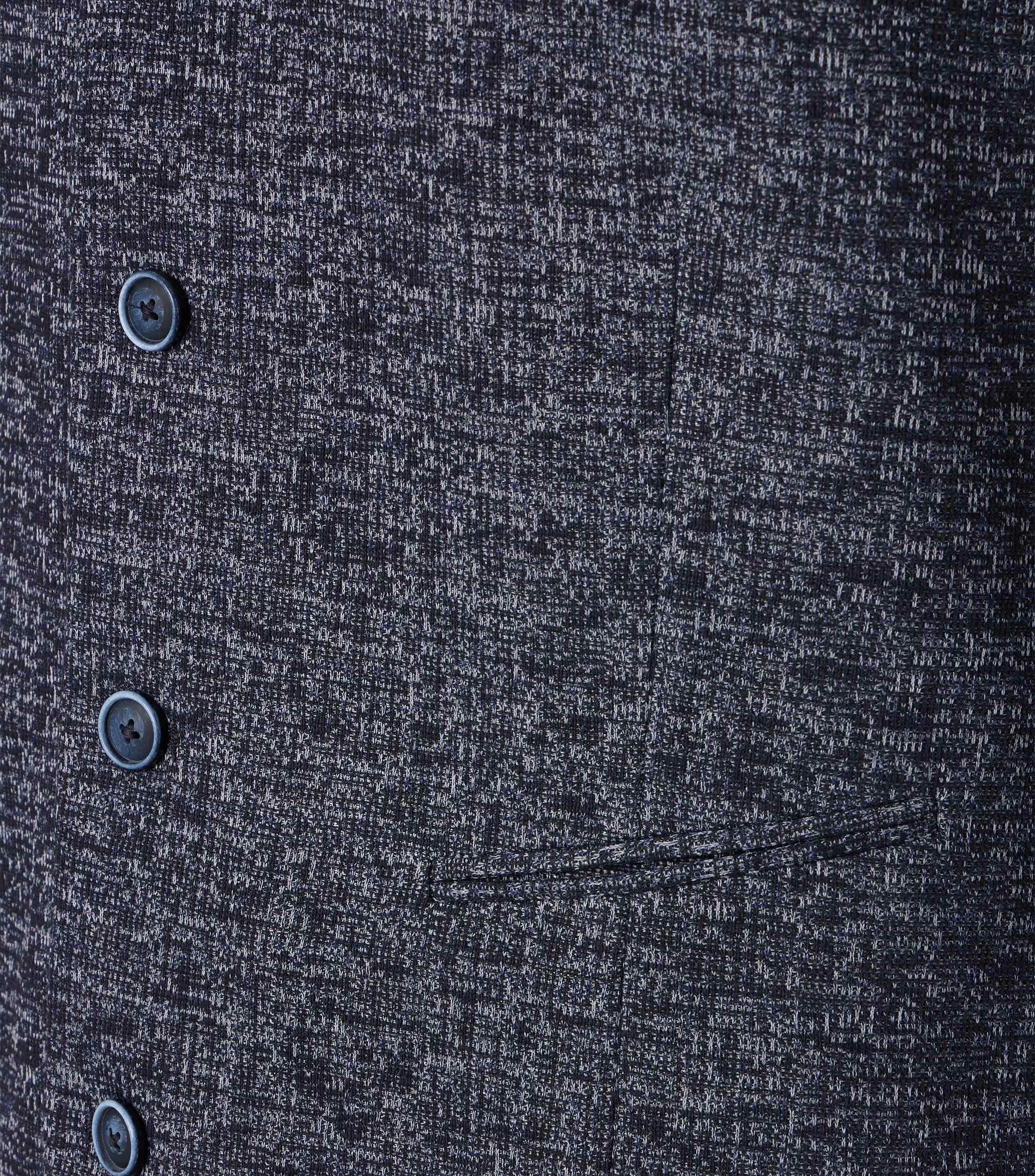 Anzugweste im unifarbenen Design in der Farbe graues Mittelblau