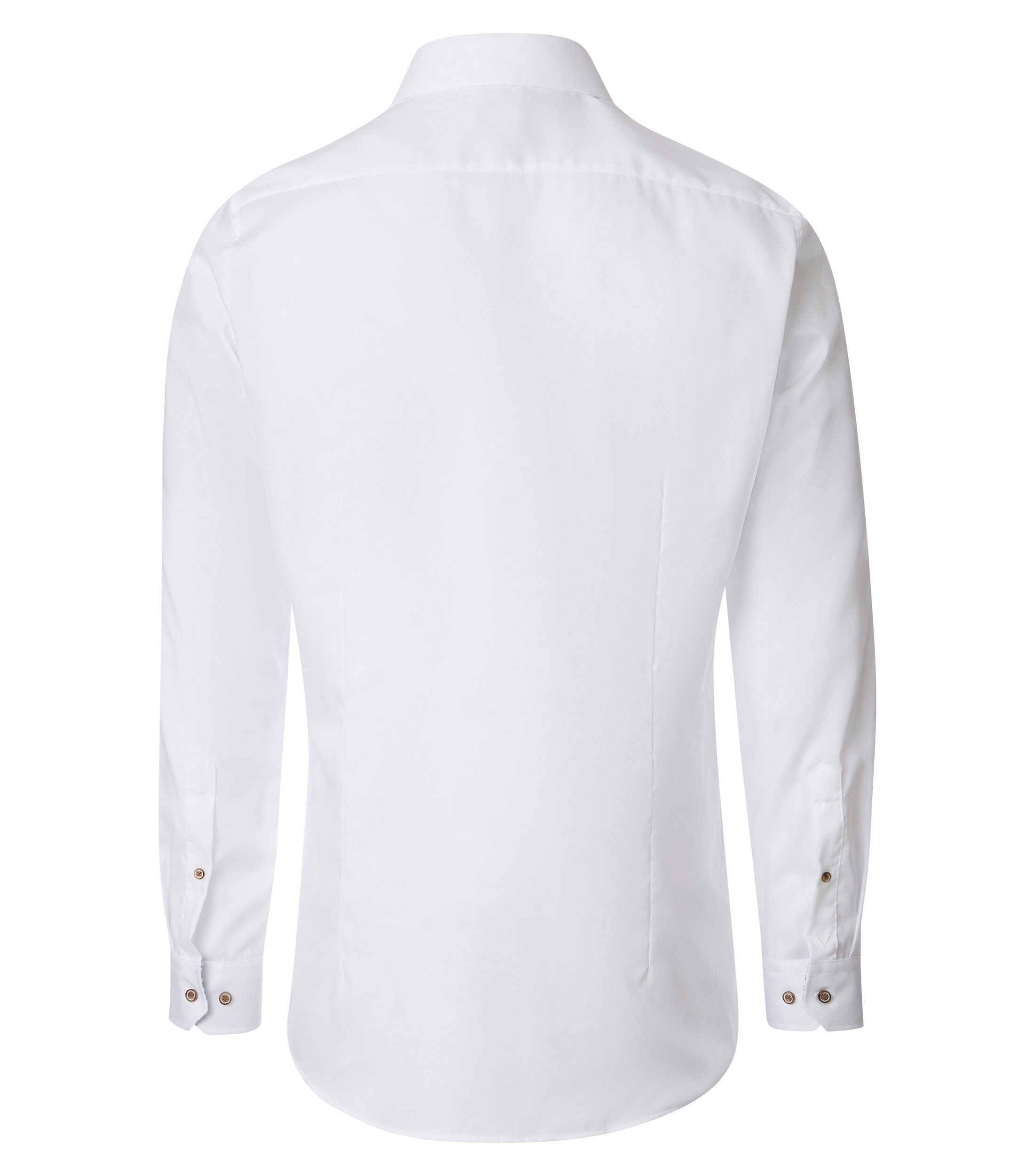 Ein Businesshemd im uni Muster in der Farbe Weiß