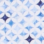 Ein Businesshemd im Print Muster in der Farbe Blau