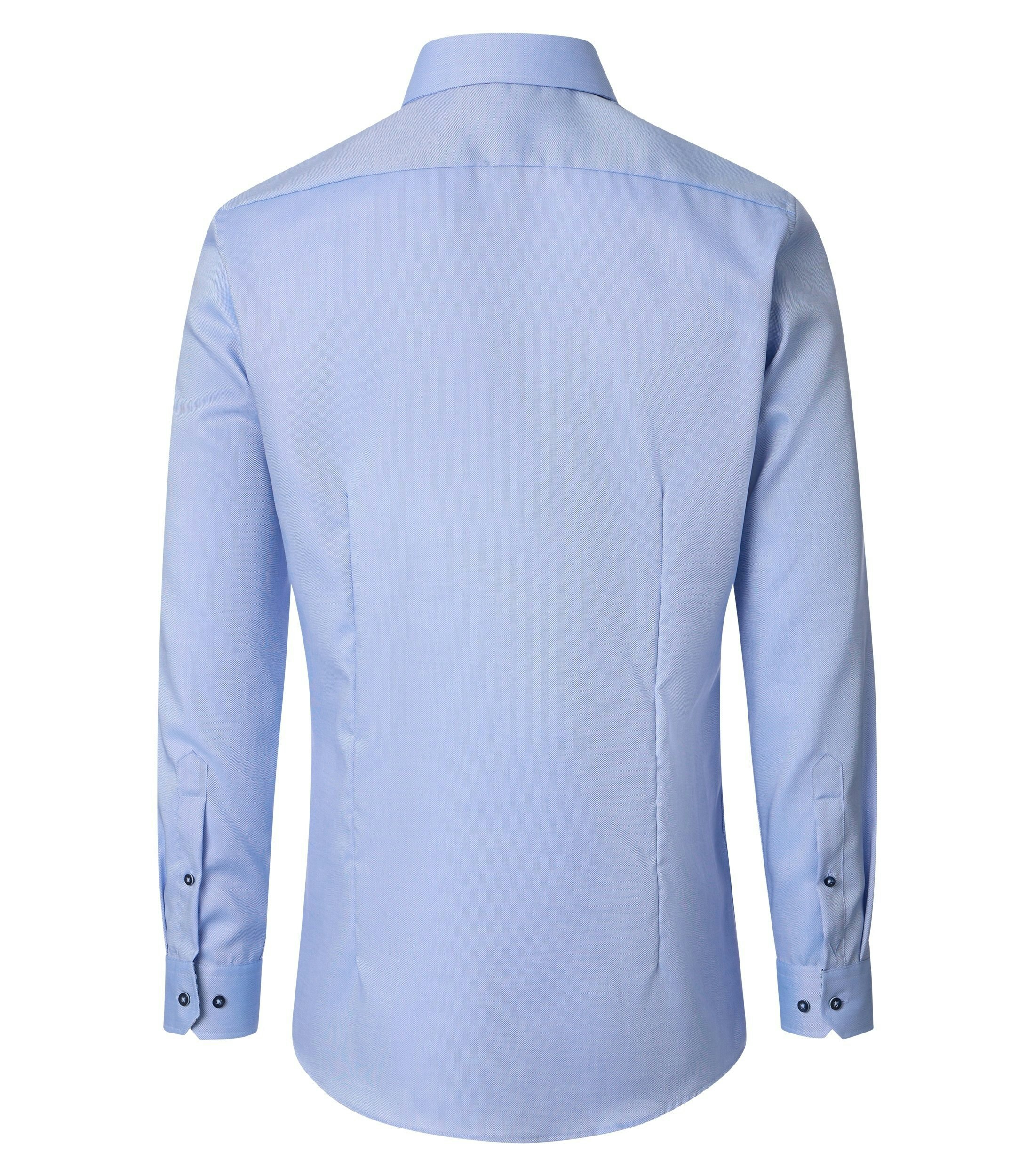 Ein Businesshemd im uni Muster in der Farbe Blau