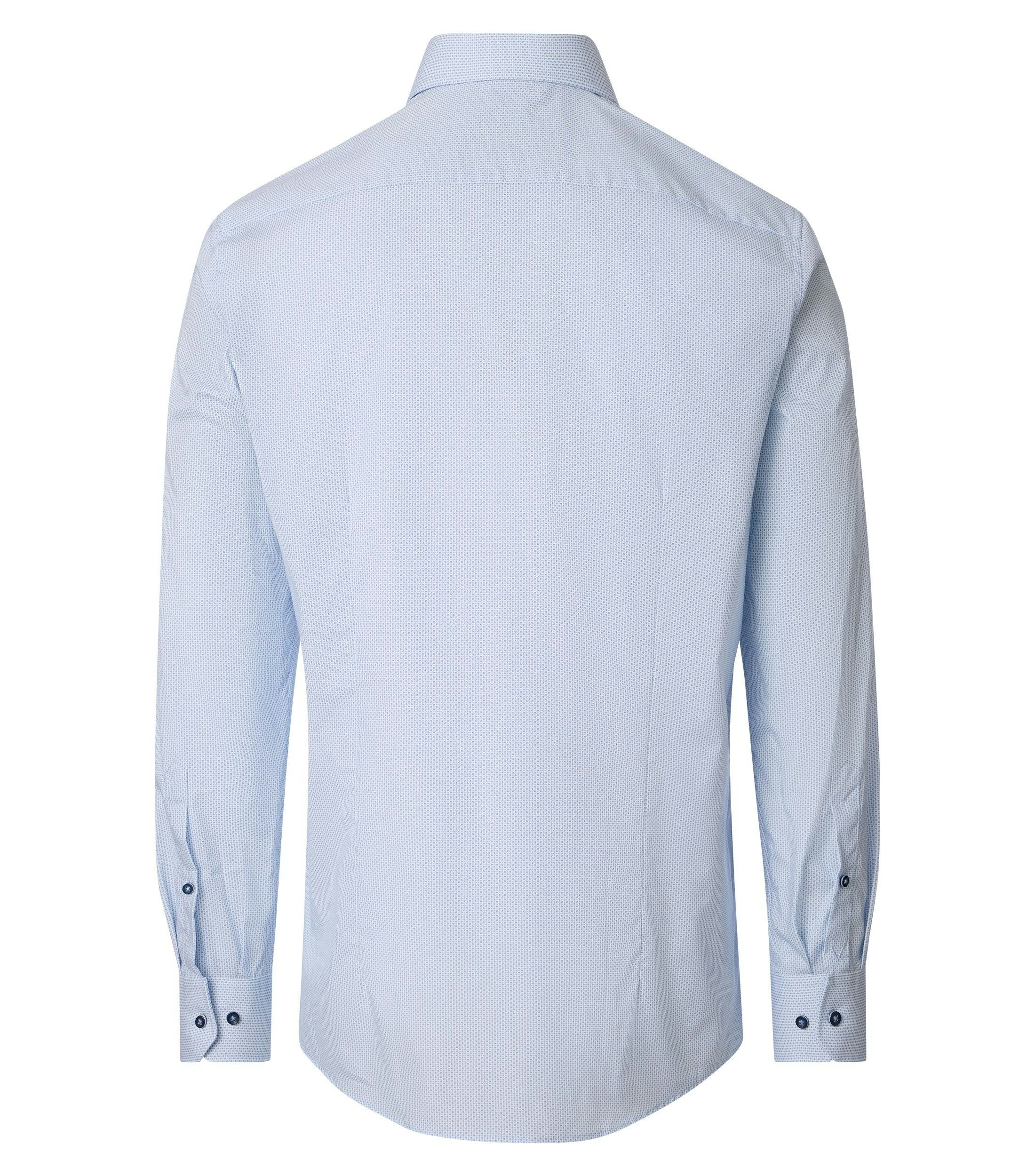 Ein Businesshemd im Print Muster in der Farbe Hellblau