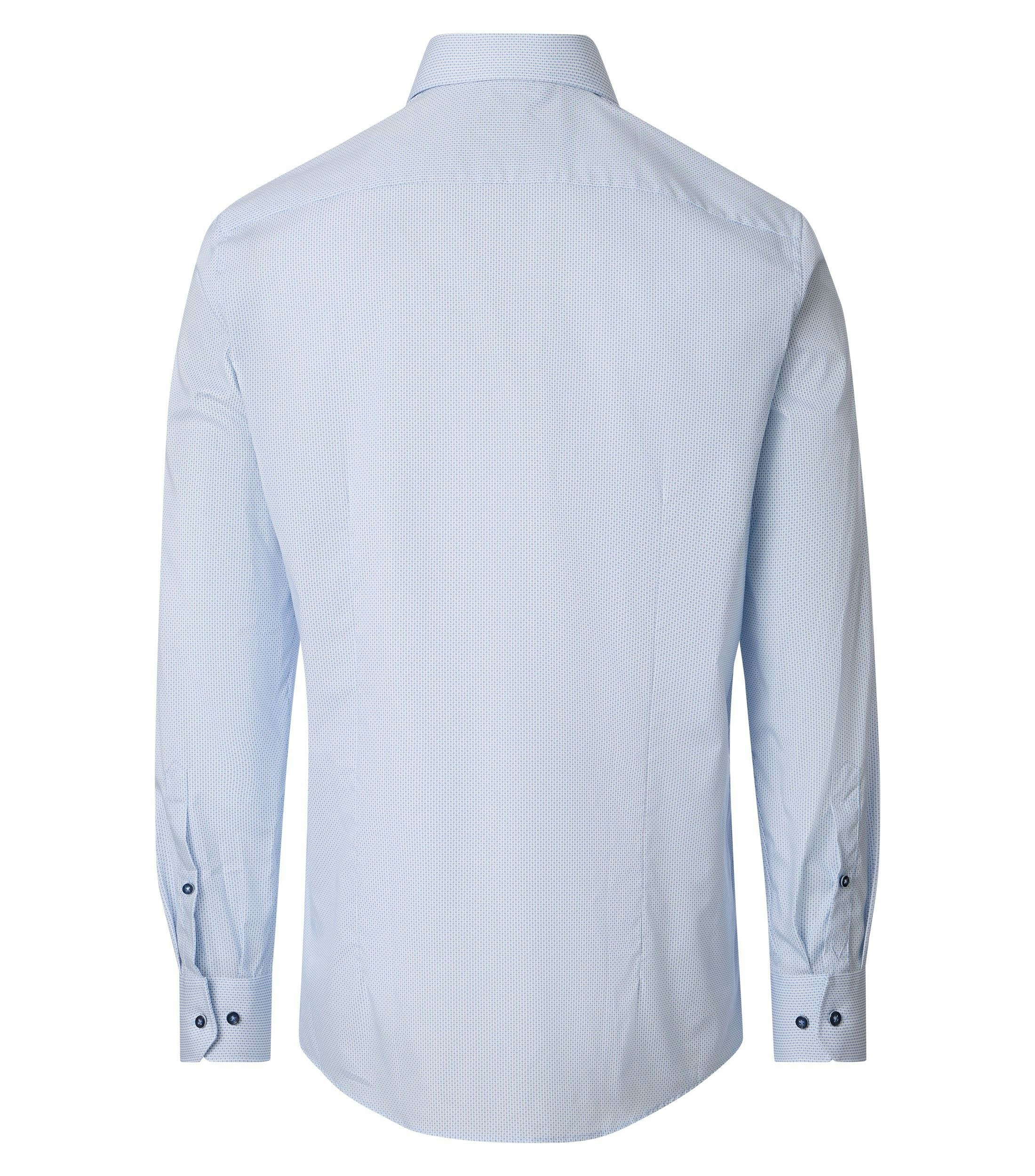 Ein Businesshemd im Print Muster in der Farbe Hellblau