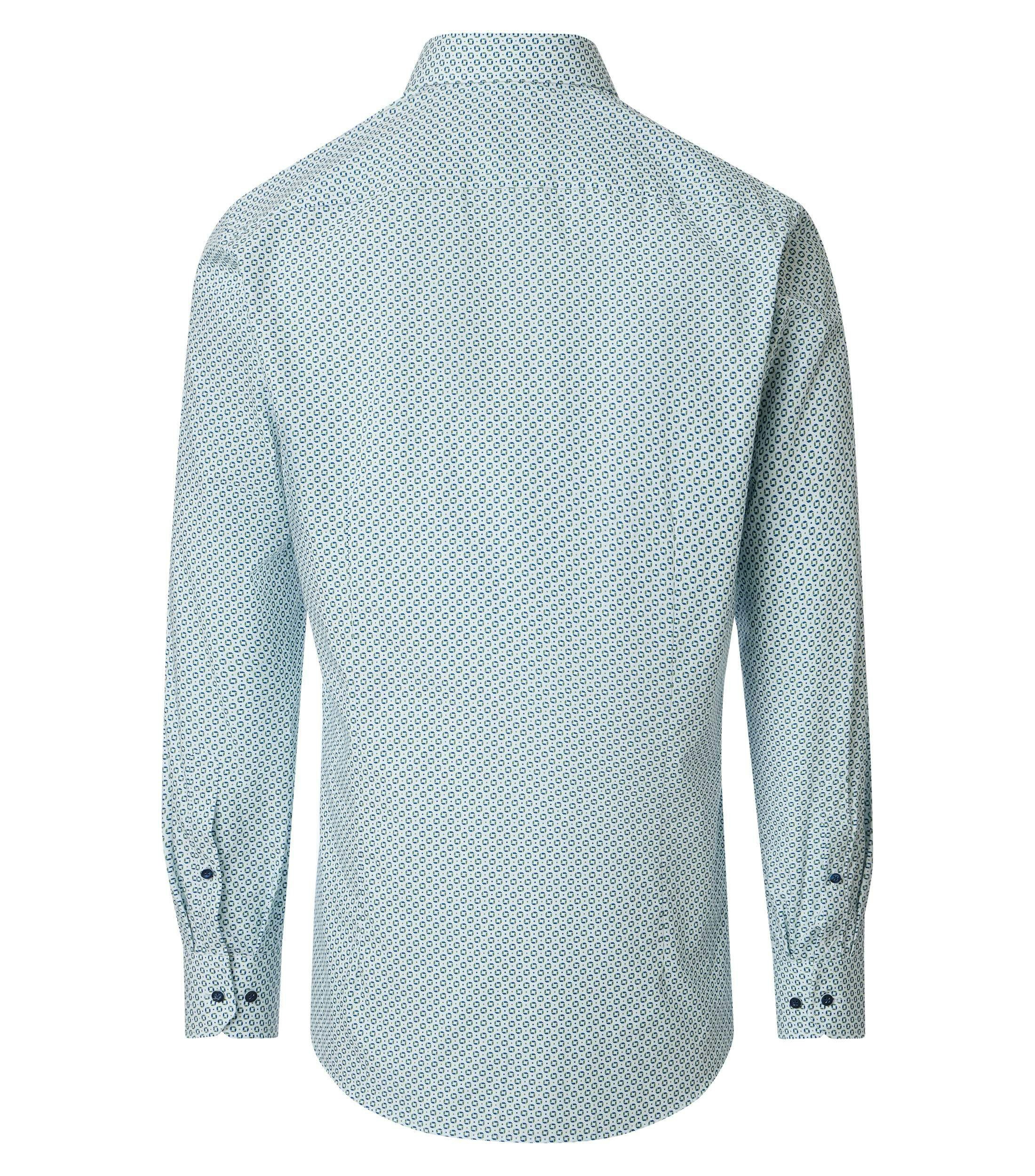 Ein Businesshemd im Print Muster in der Farbe Hellgrün