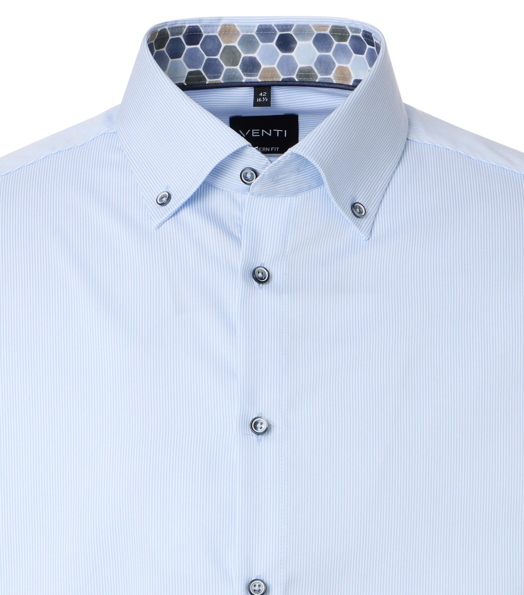 Ein Businesshemd im uni Muster in der Farbe Hellblau