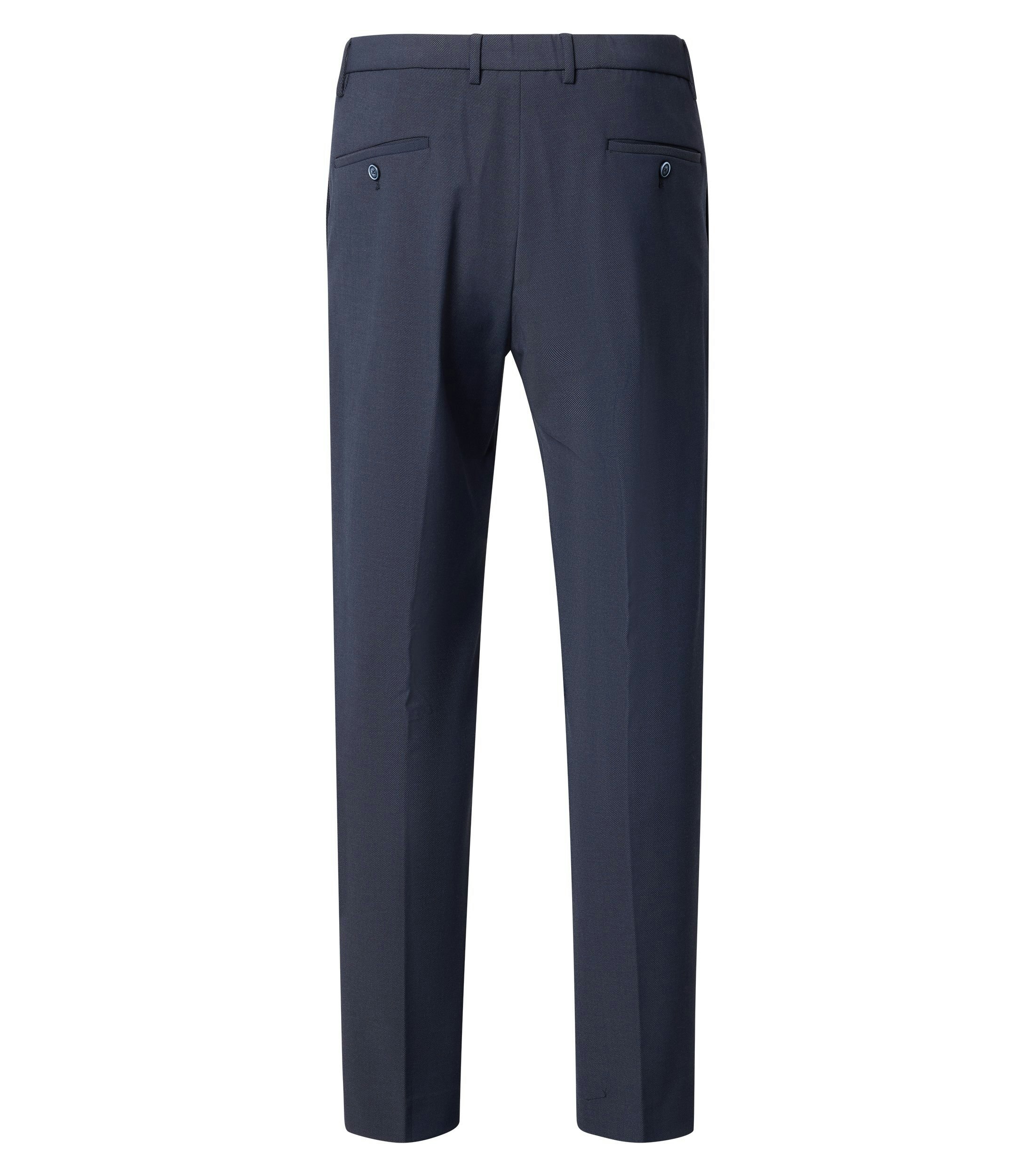 Eine Chino im uni Muster in der Farbe Blau