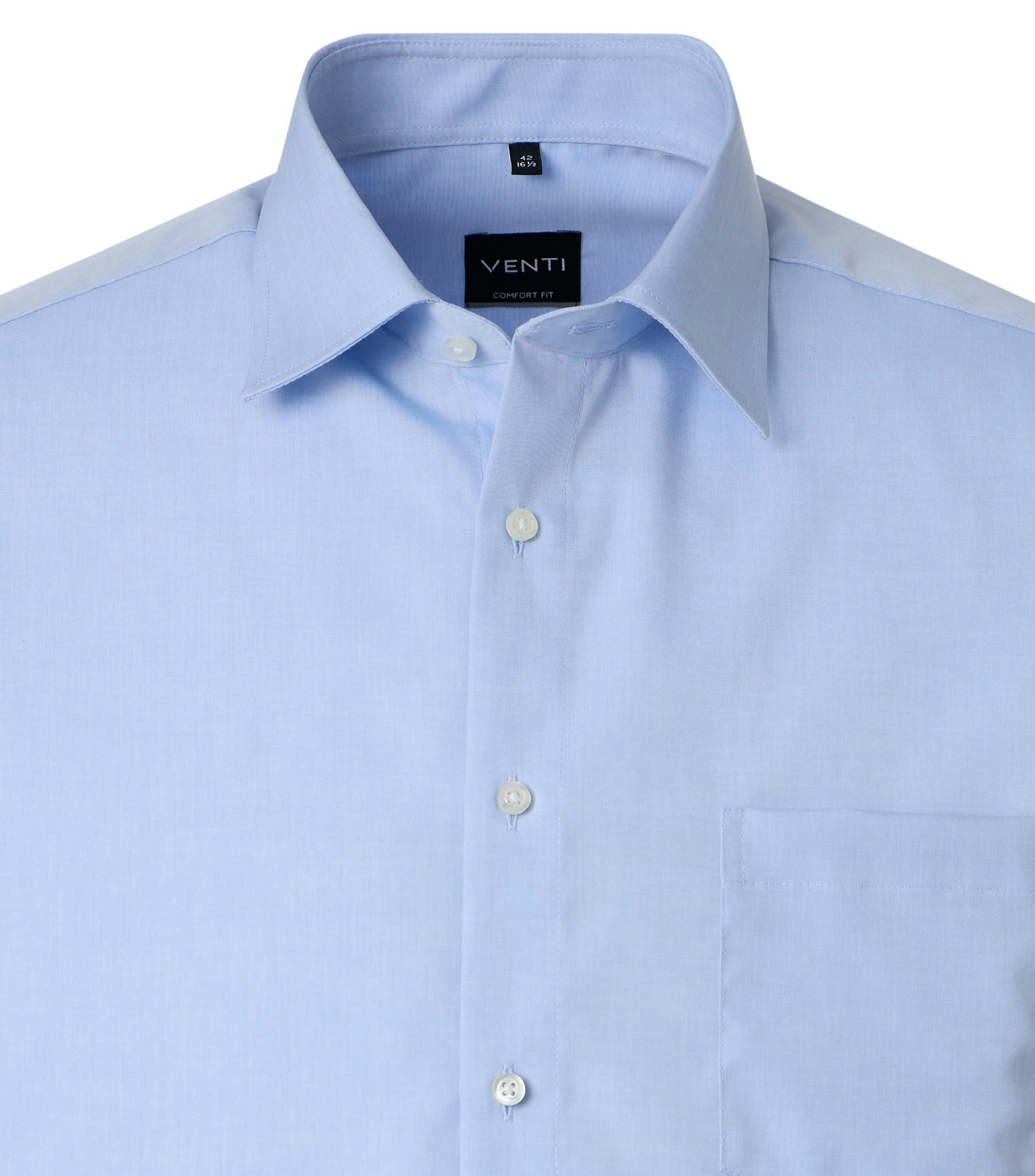 Ein Businesshemd im uni Muster in der Farbe Hellblau