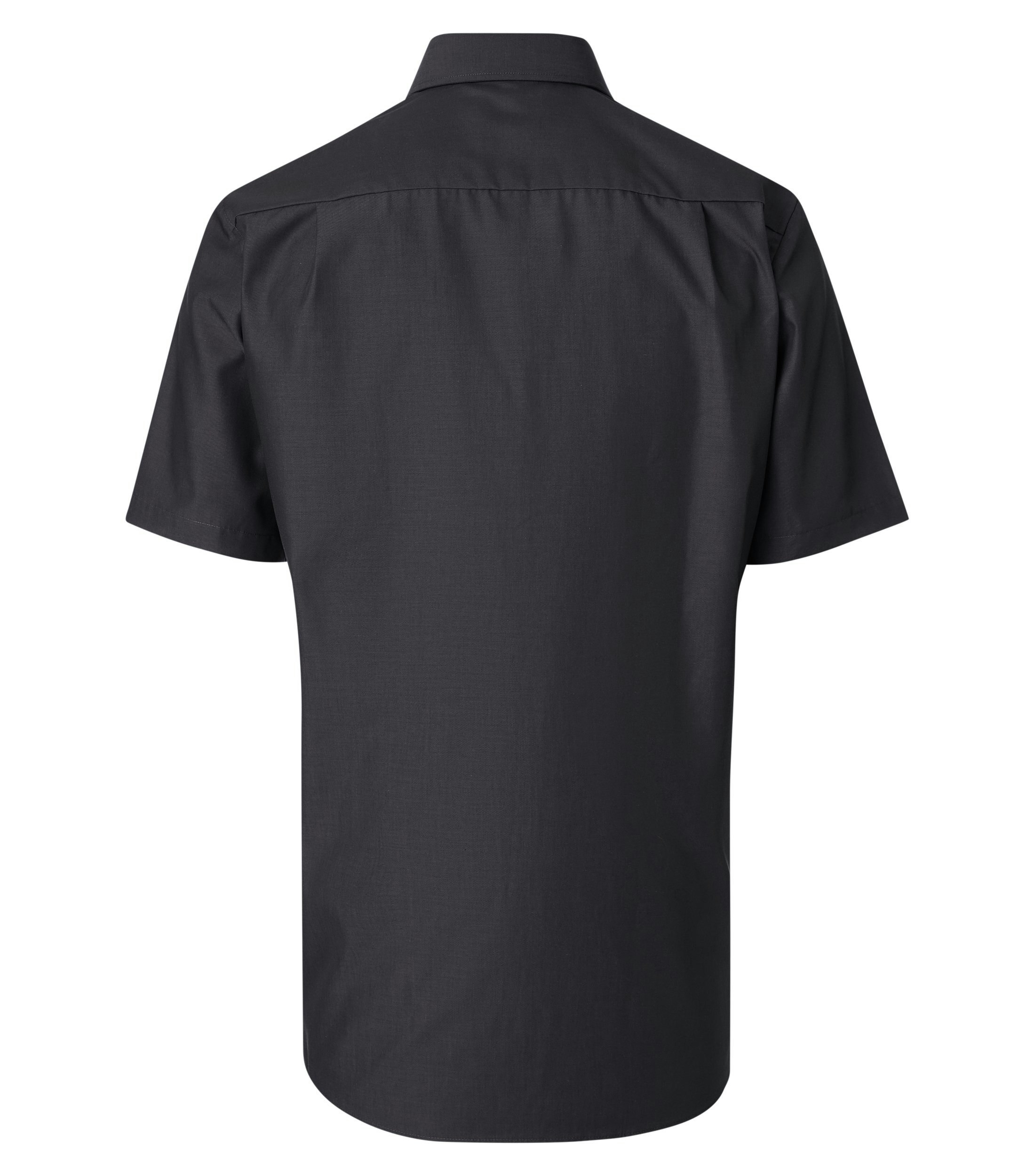 Ein Businesshemd im uni Muster in der Farbe Schwarzgrau