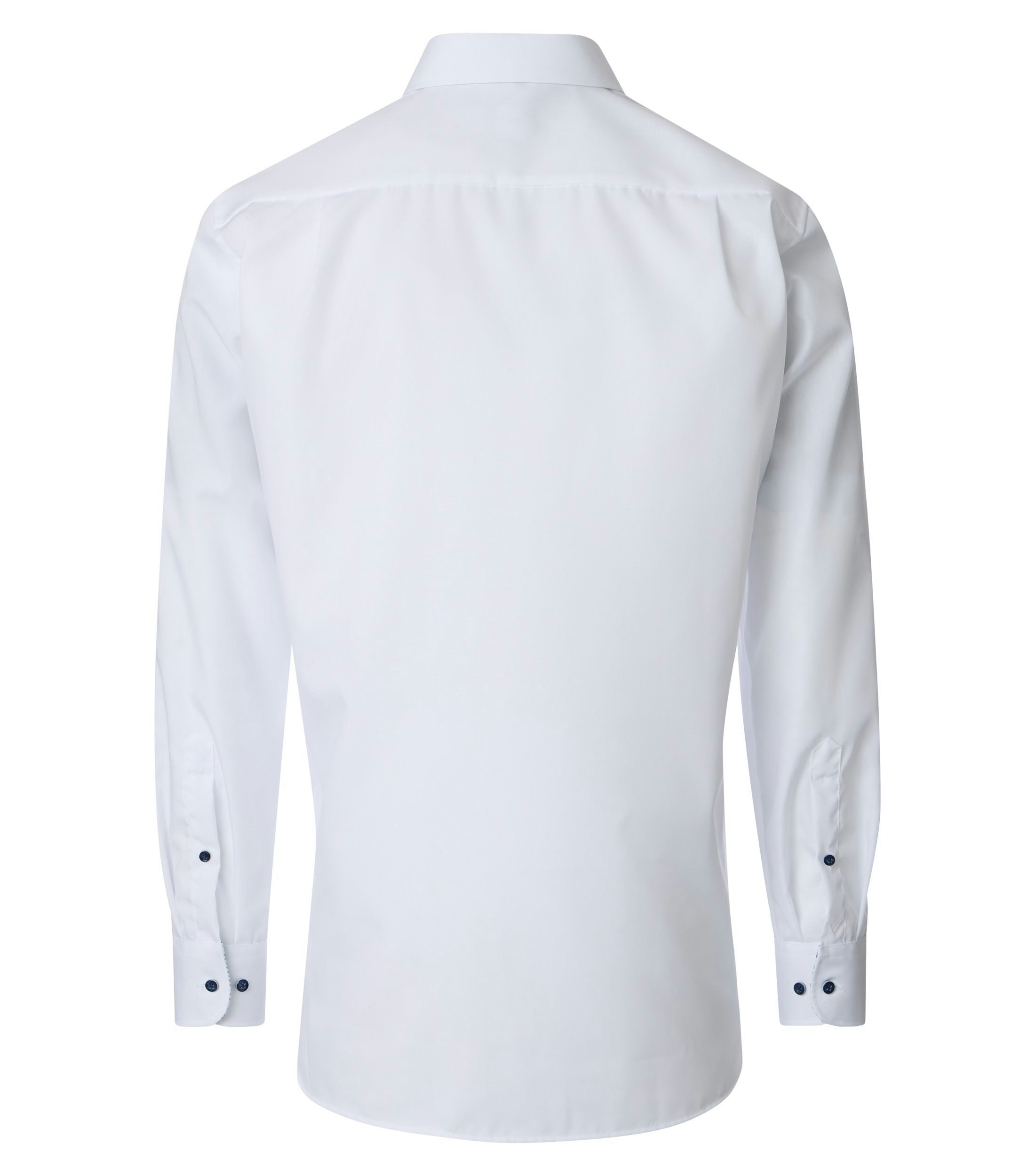 Ein Businesshemd im uni Muster in der Farbe Weiß