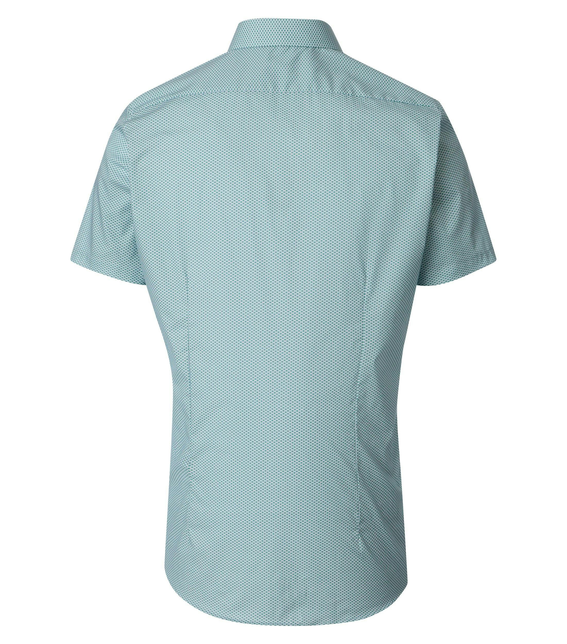 Ein Businesshemd im Print Muster in der Farbe Grün