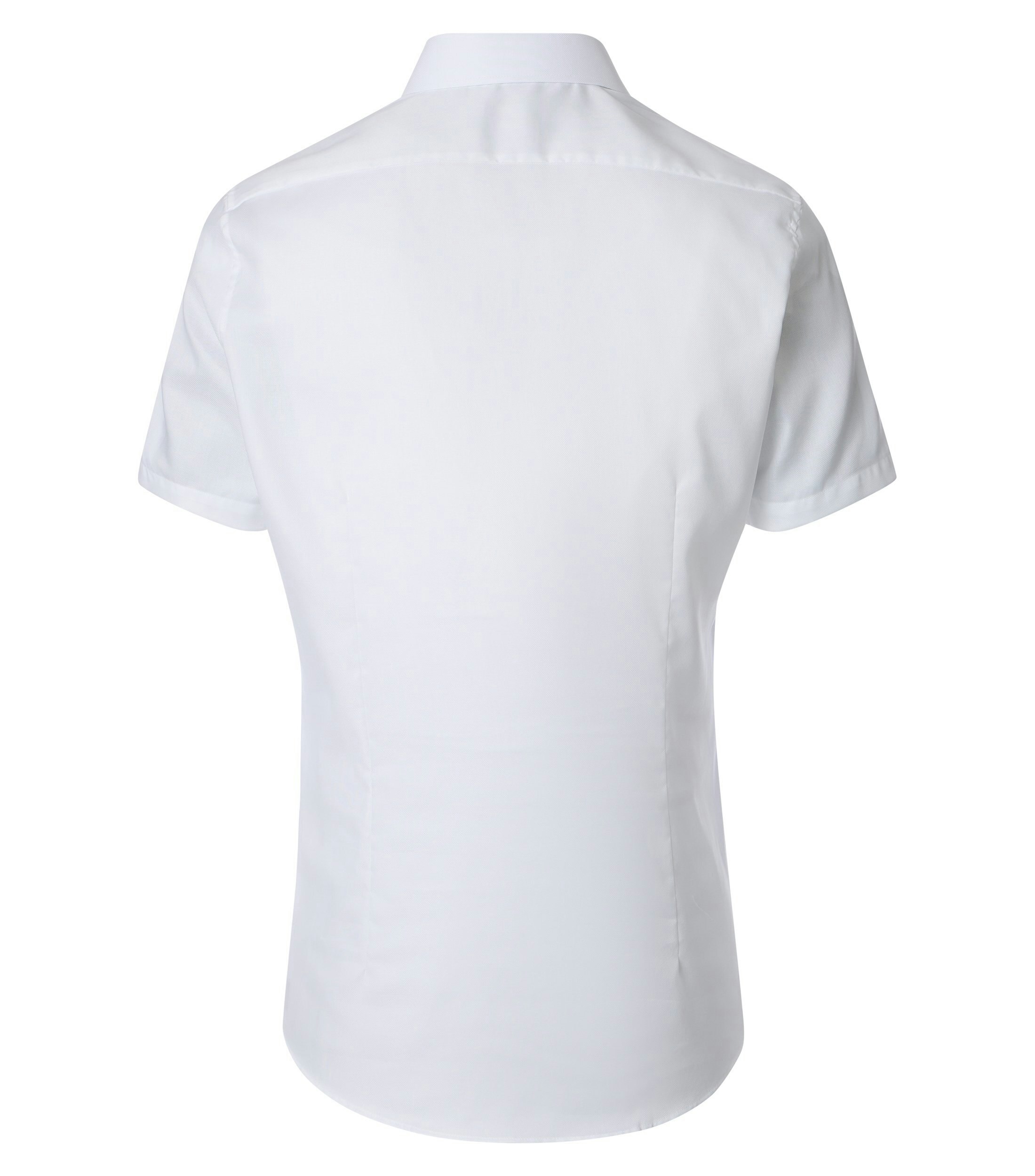 Ein Businesshemd im uni Muster in der Farbe Weiß