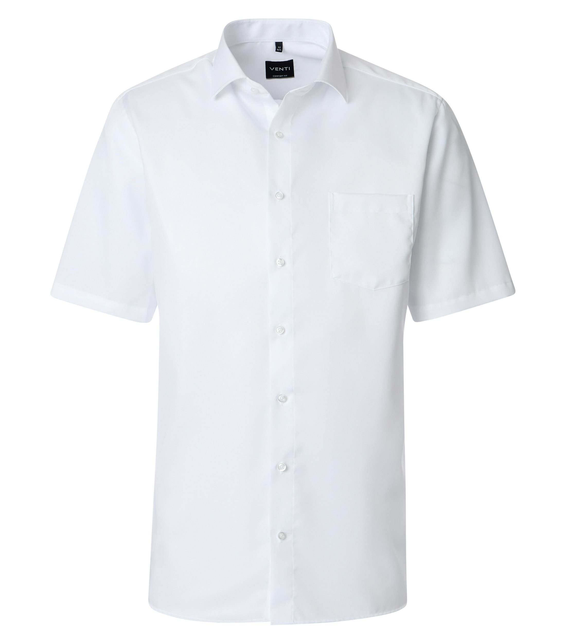 Ein Businesshemd im uni Muster in der Farbe Weiß