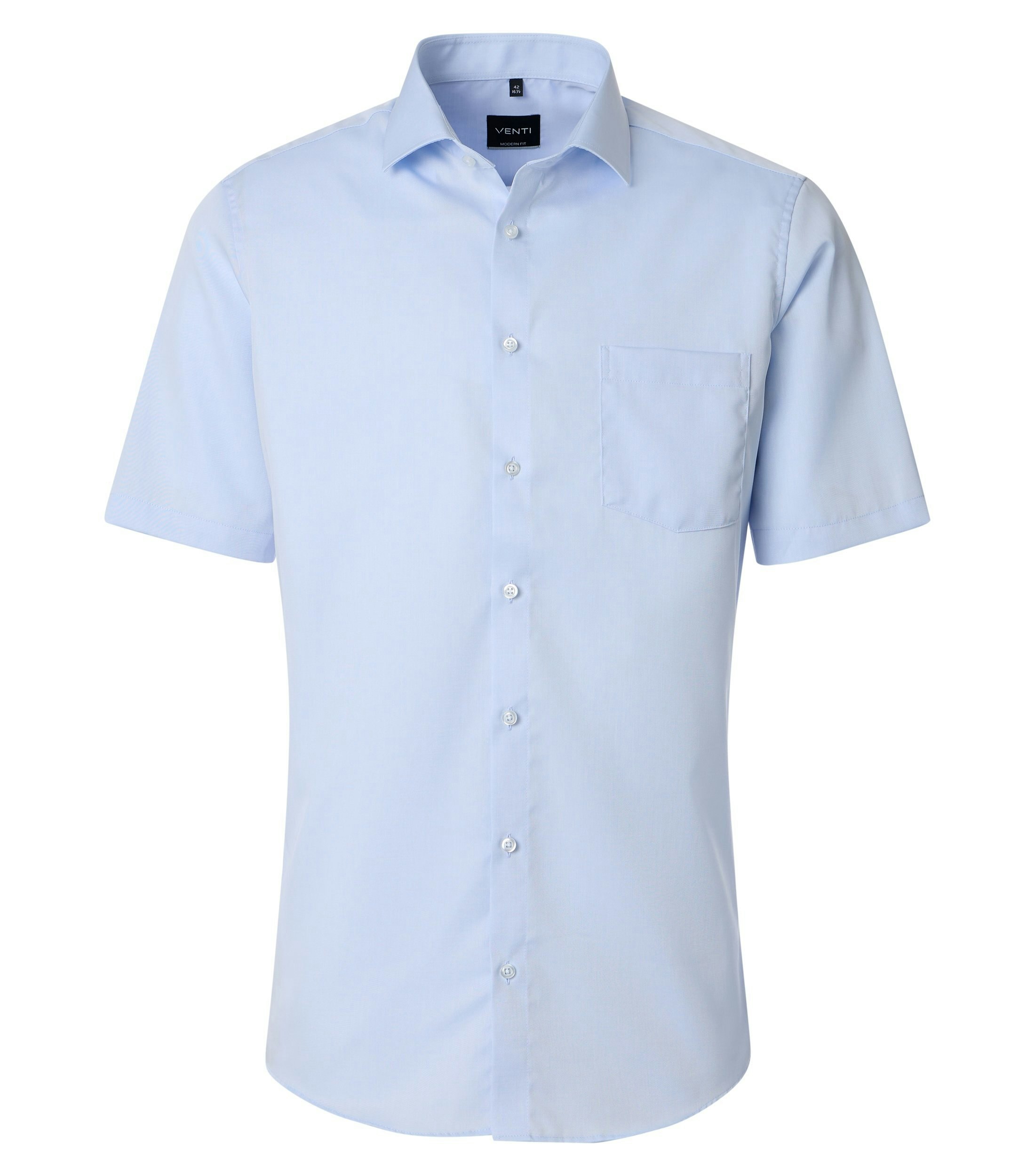 Ein Businesshemd im uni Muster in der Farbe Hellblau