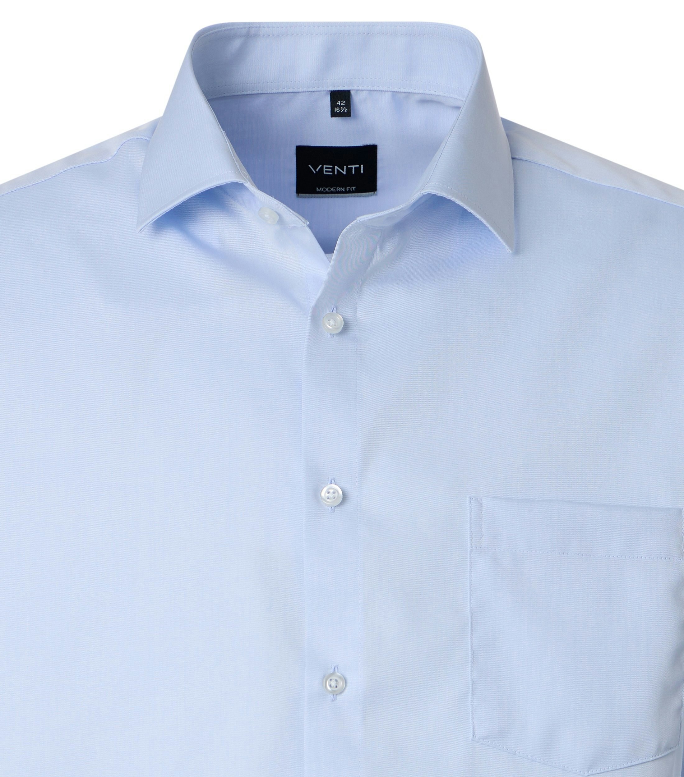 Ein Businesshemd im uni Muster in der Farbe Hellblau