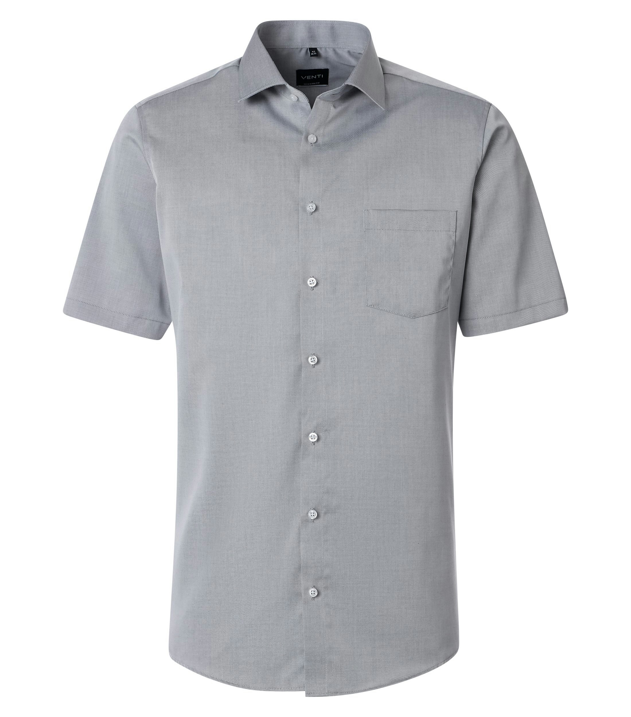 Ein Businesshemd im uni Muster in der Farbe Grau