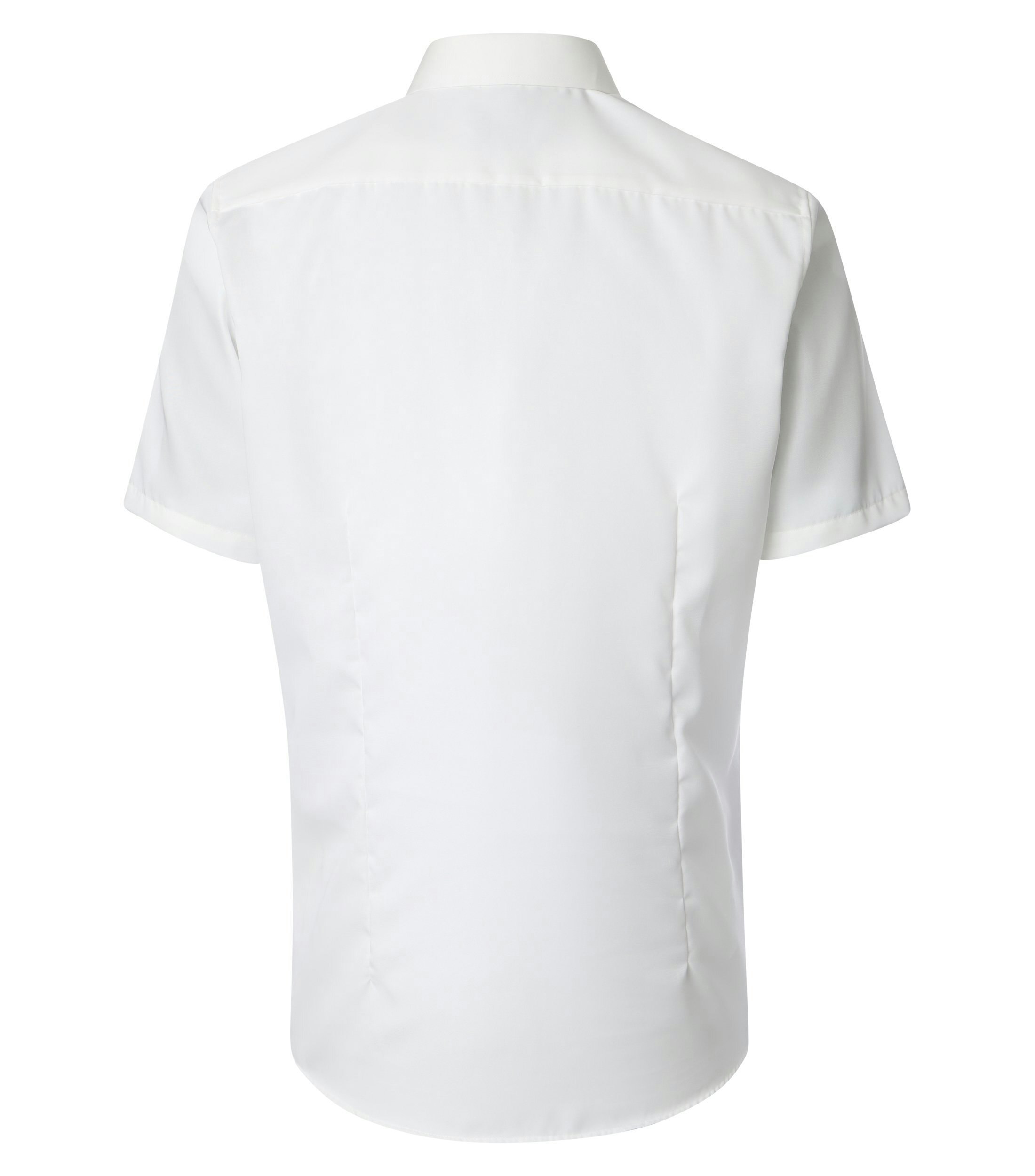 Ein Businesshemd im uni Muster in der Farbe Ivory