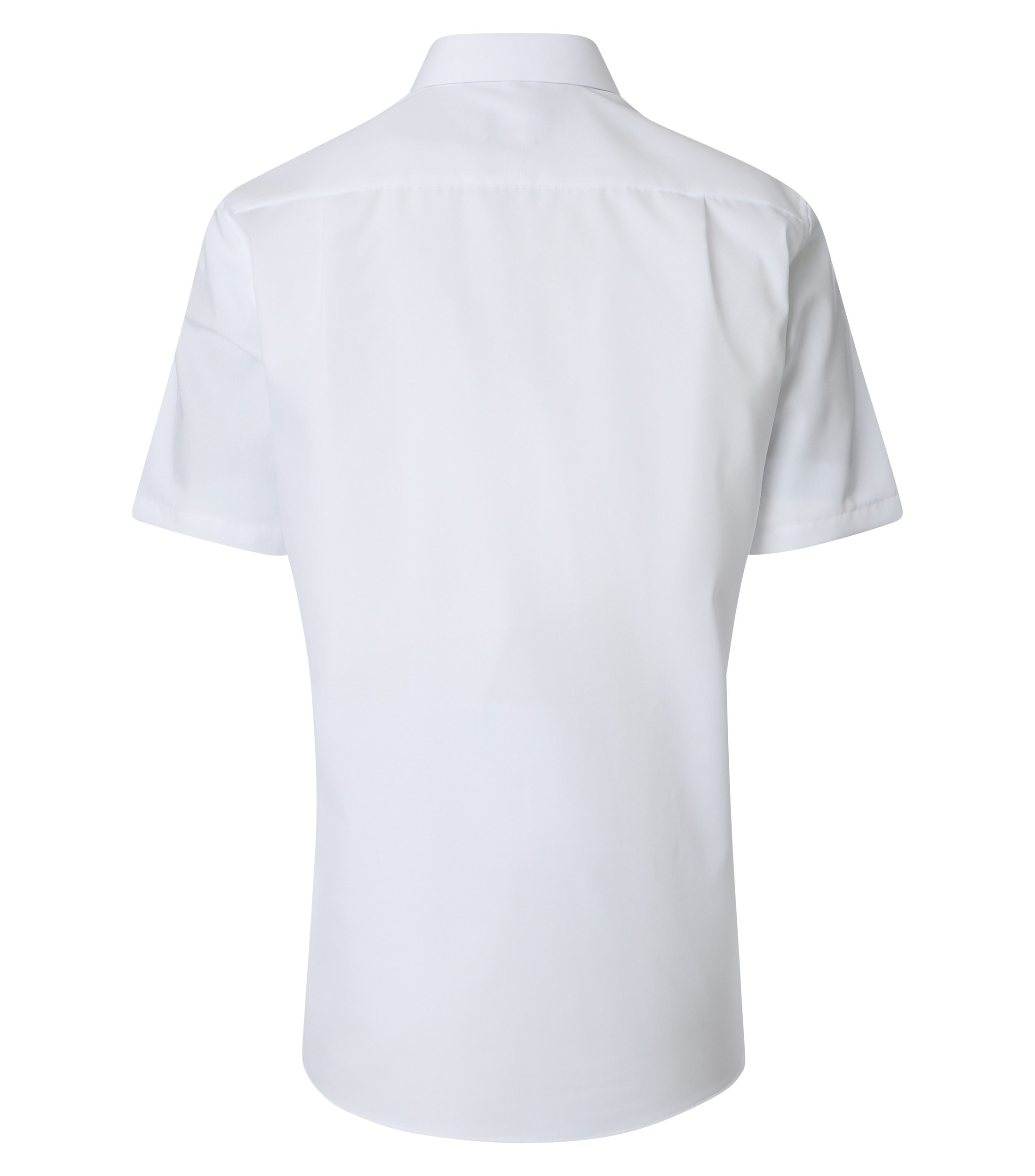 Ein Businesshemd im uni Muster in der Farbe Weiß