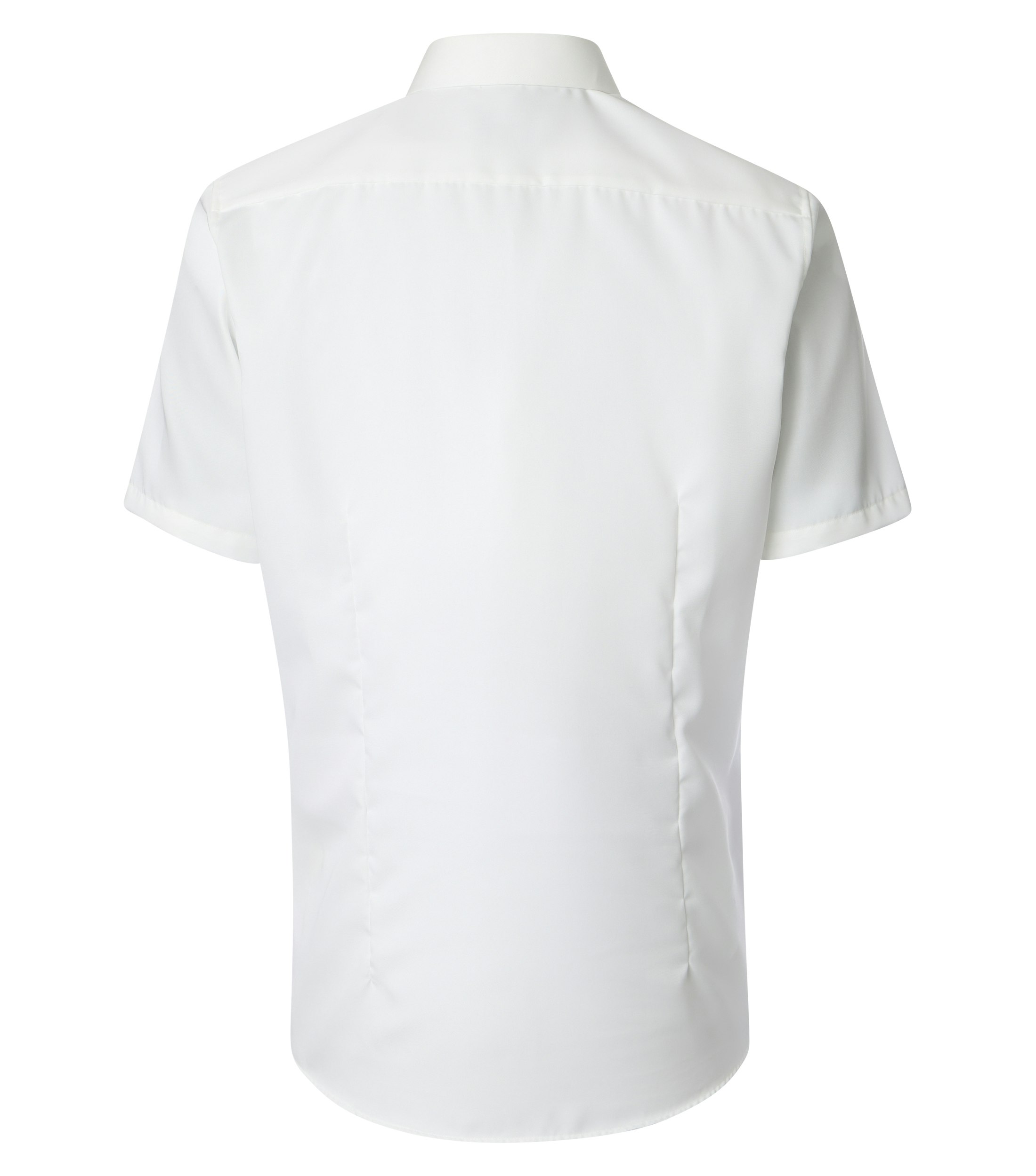 Ein Businesshemd im uni Muster in der Farbe Ivory