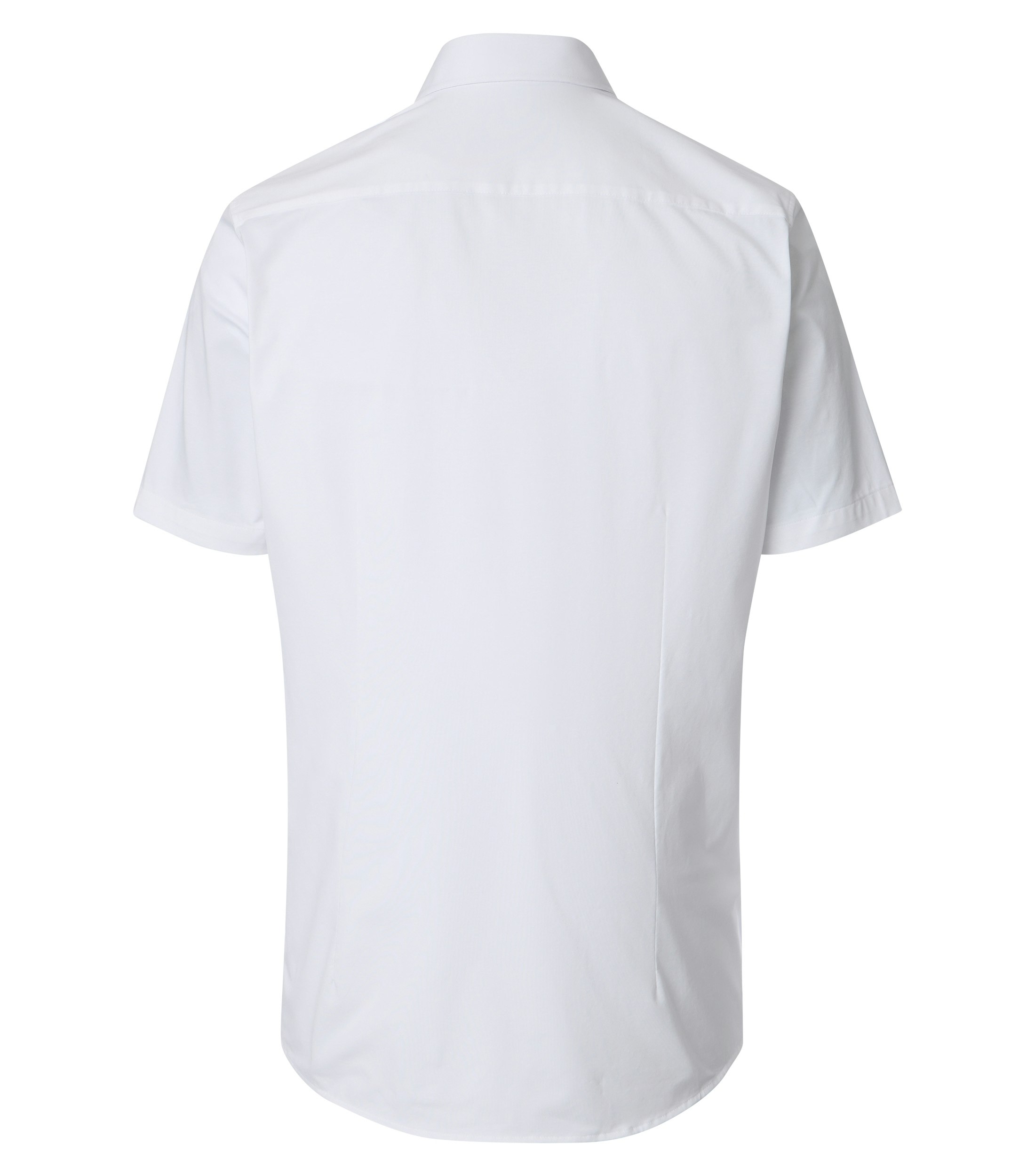 Ein Businesshemd im uni Muster in der Farbe Weiß