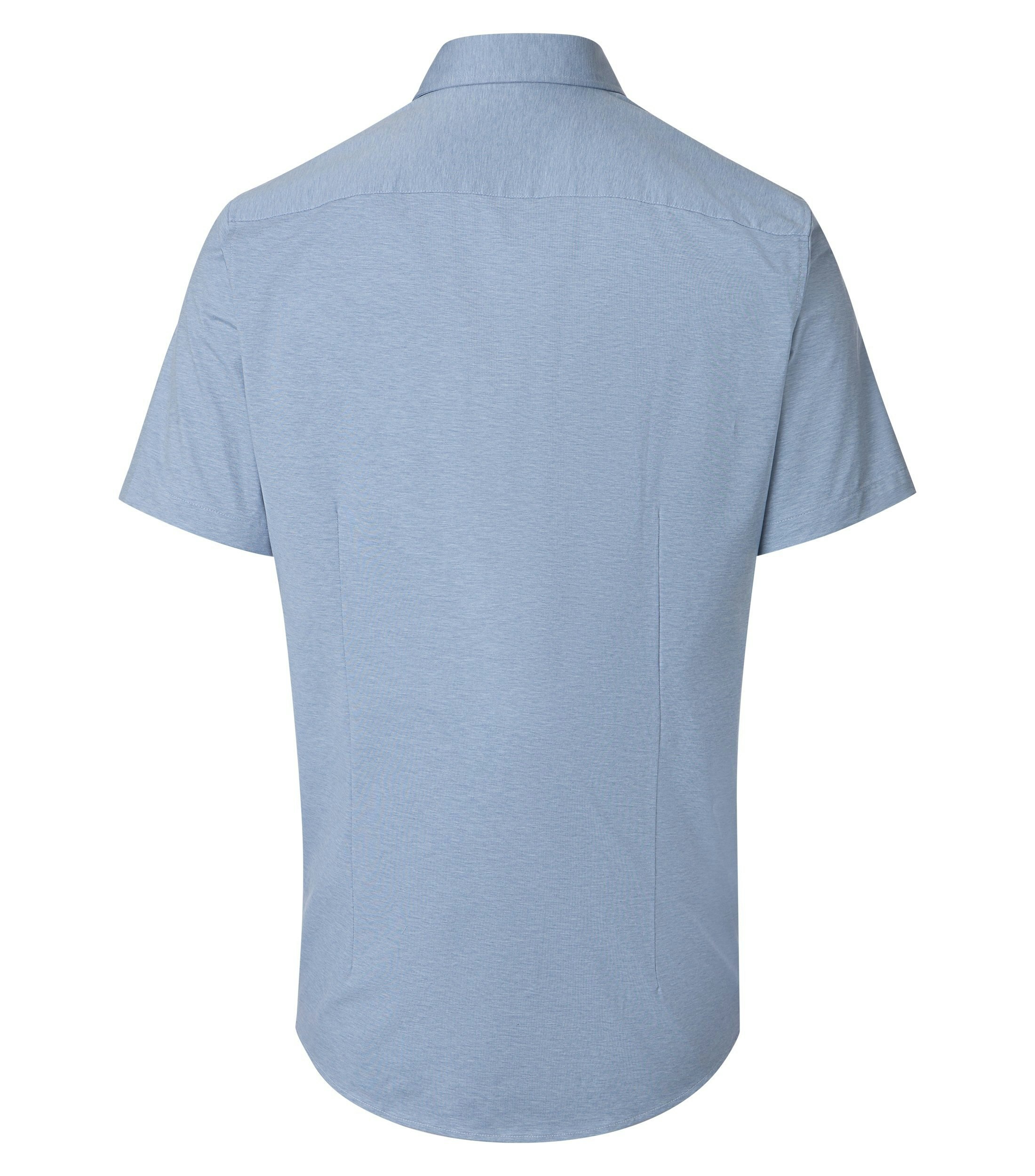 Ein Businesshemd im uni Muster in der Farbe Blau