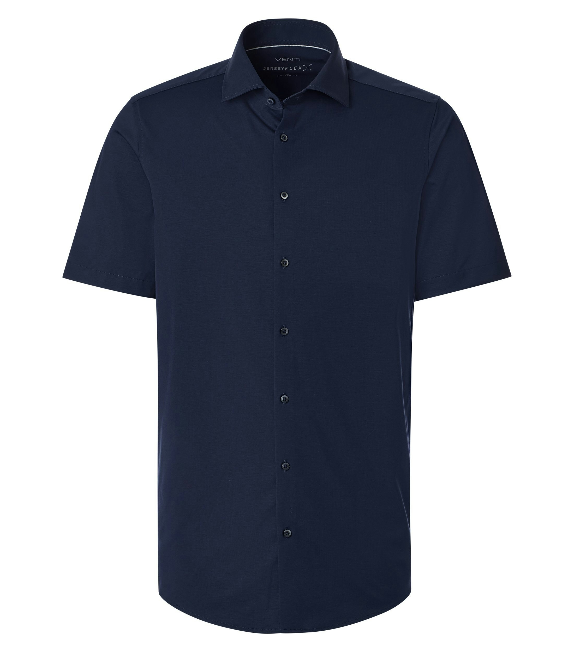 Ein Businesshemd im uni Muster in der Farbe Blau