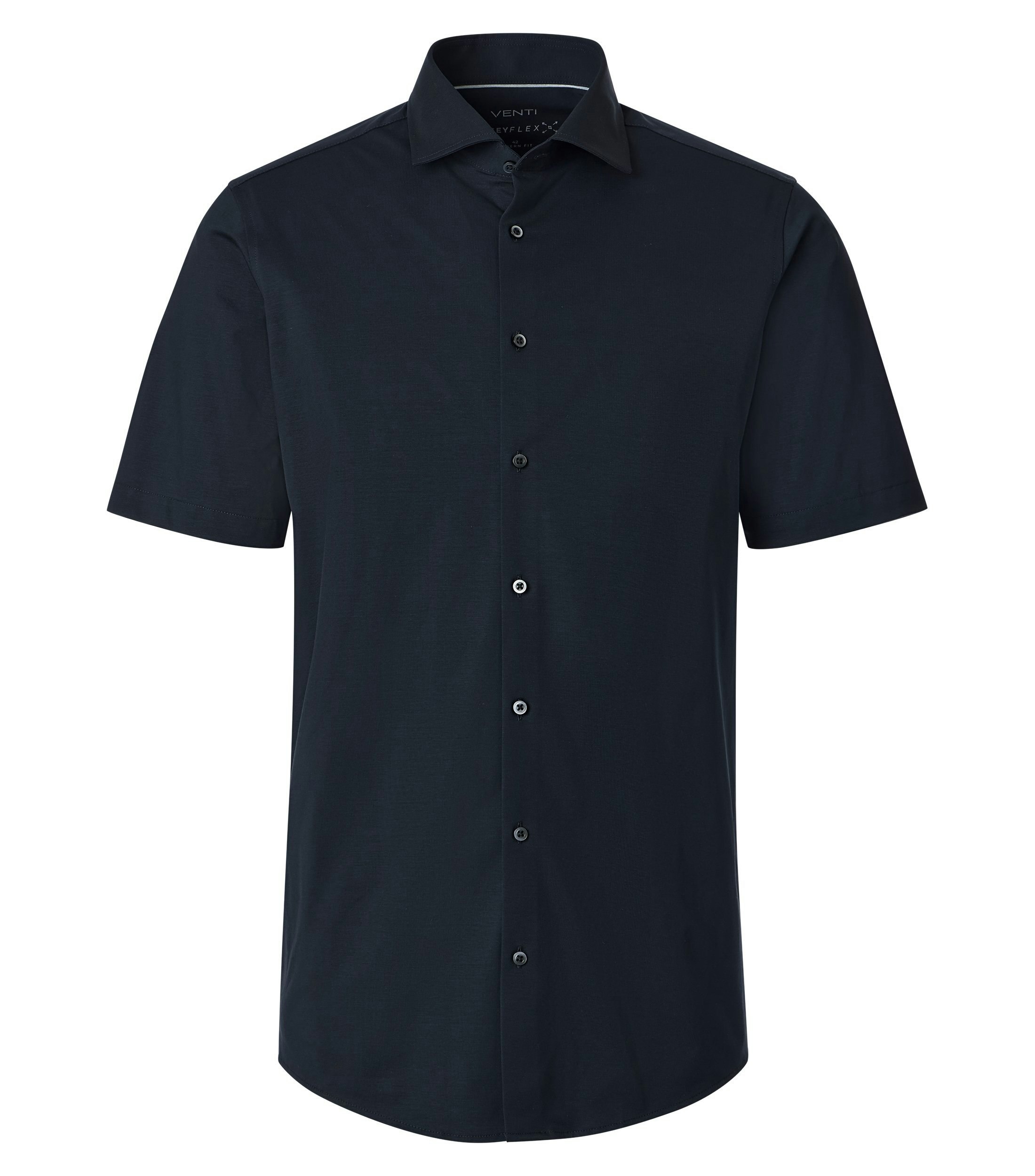 Ein Businesshemd im uni Muster in der Farbe Schwarz