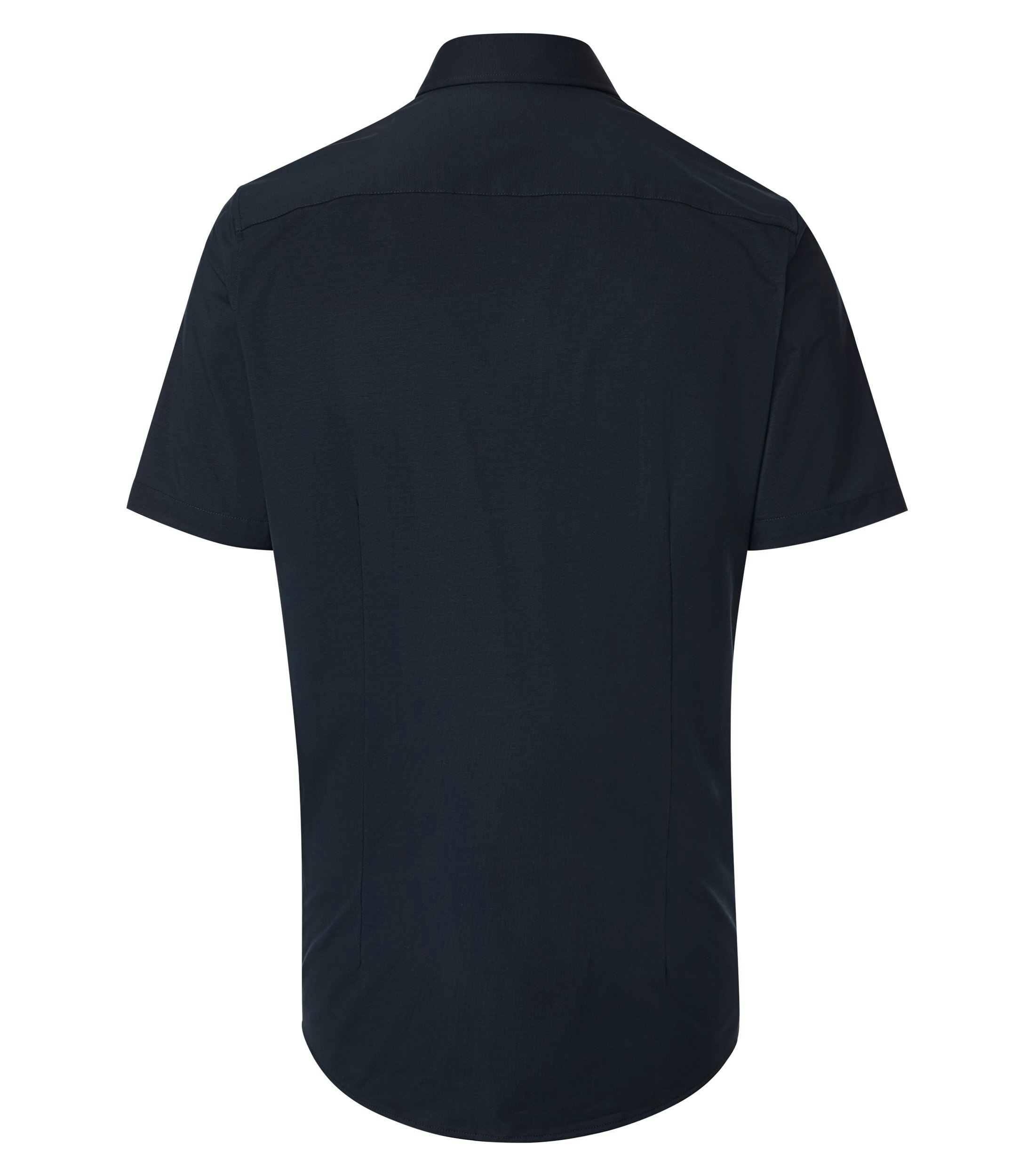 Ein Businesshemd im uni Muster in der Farbe Schwarz