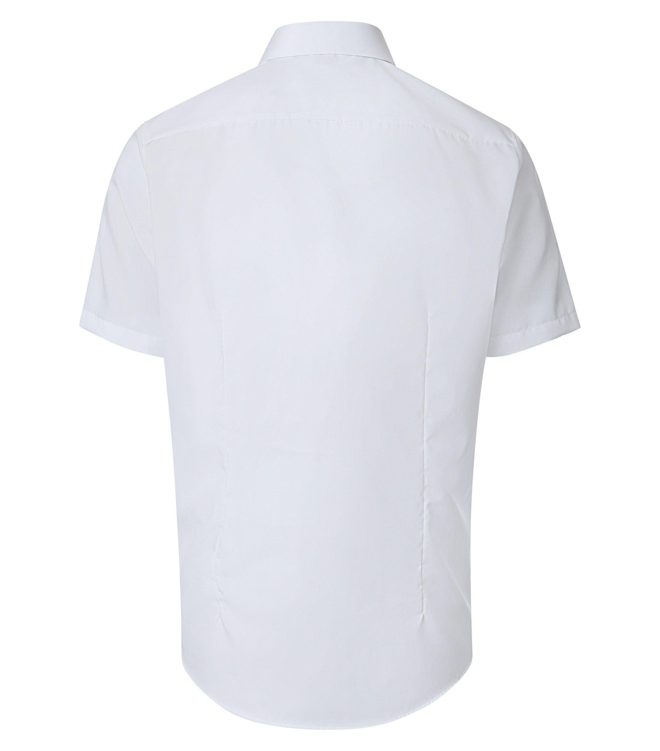 Ein Businesshemd im uni Muster in der Farbe Weiß