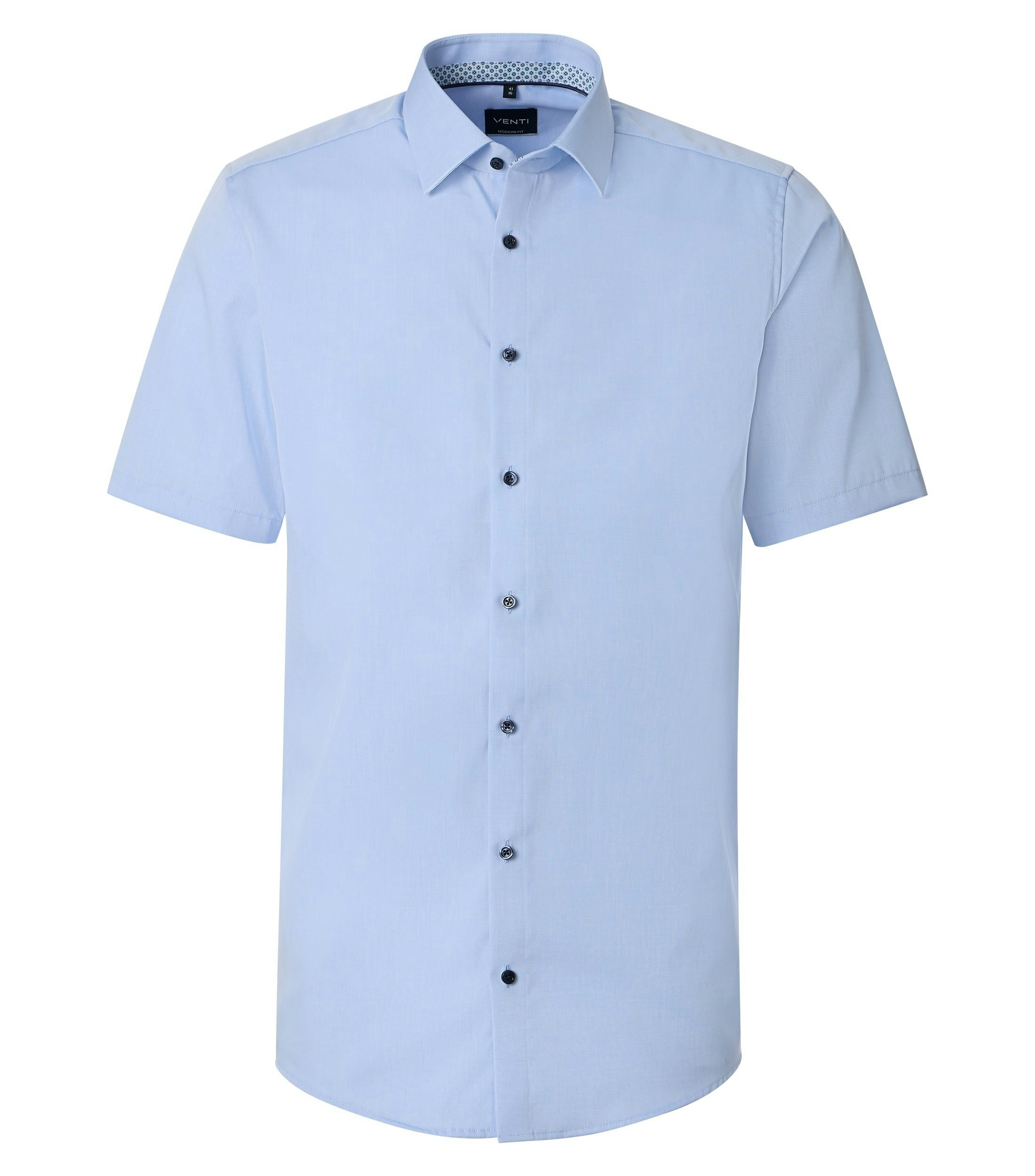 Ein Businesshemd im uni Muster in der Farbe Blau