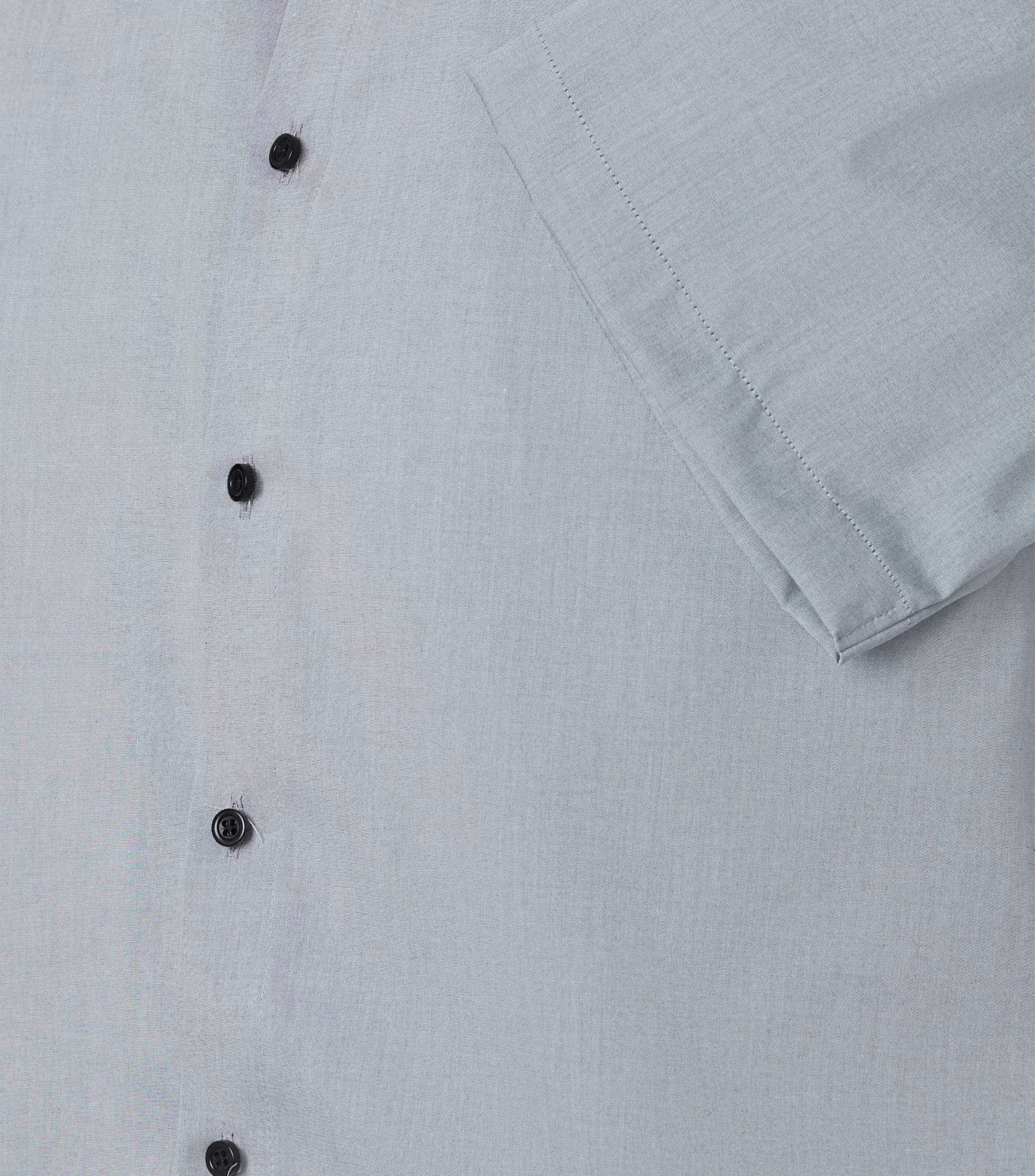 Businesshemd im unifarbenen Design in der Farbe Grau