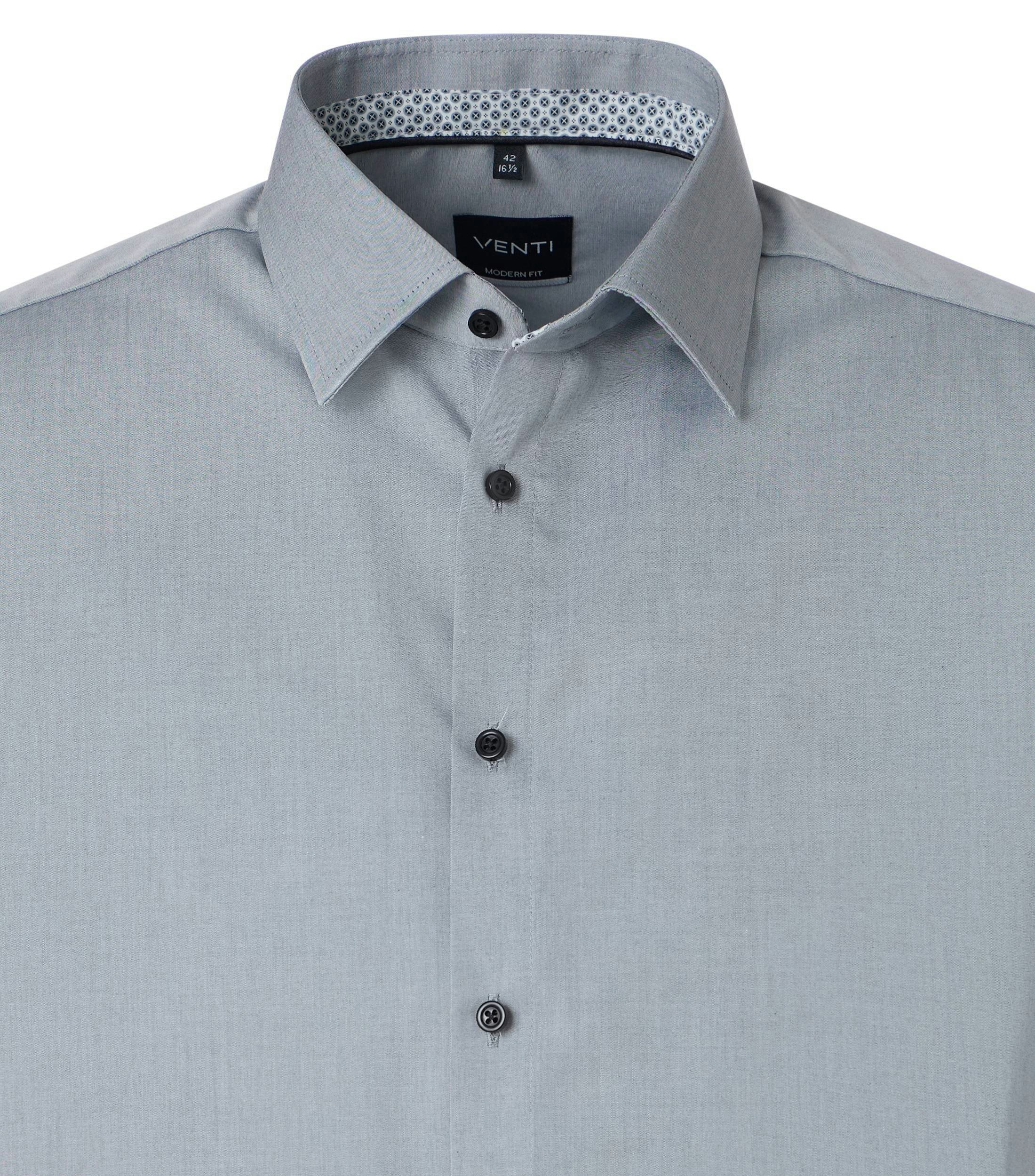 Ein Businesshemd im uni Muster in der Farbe Silber