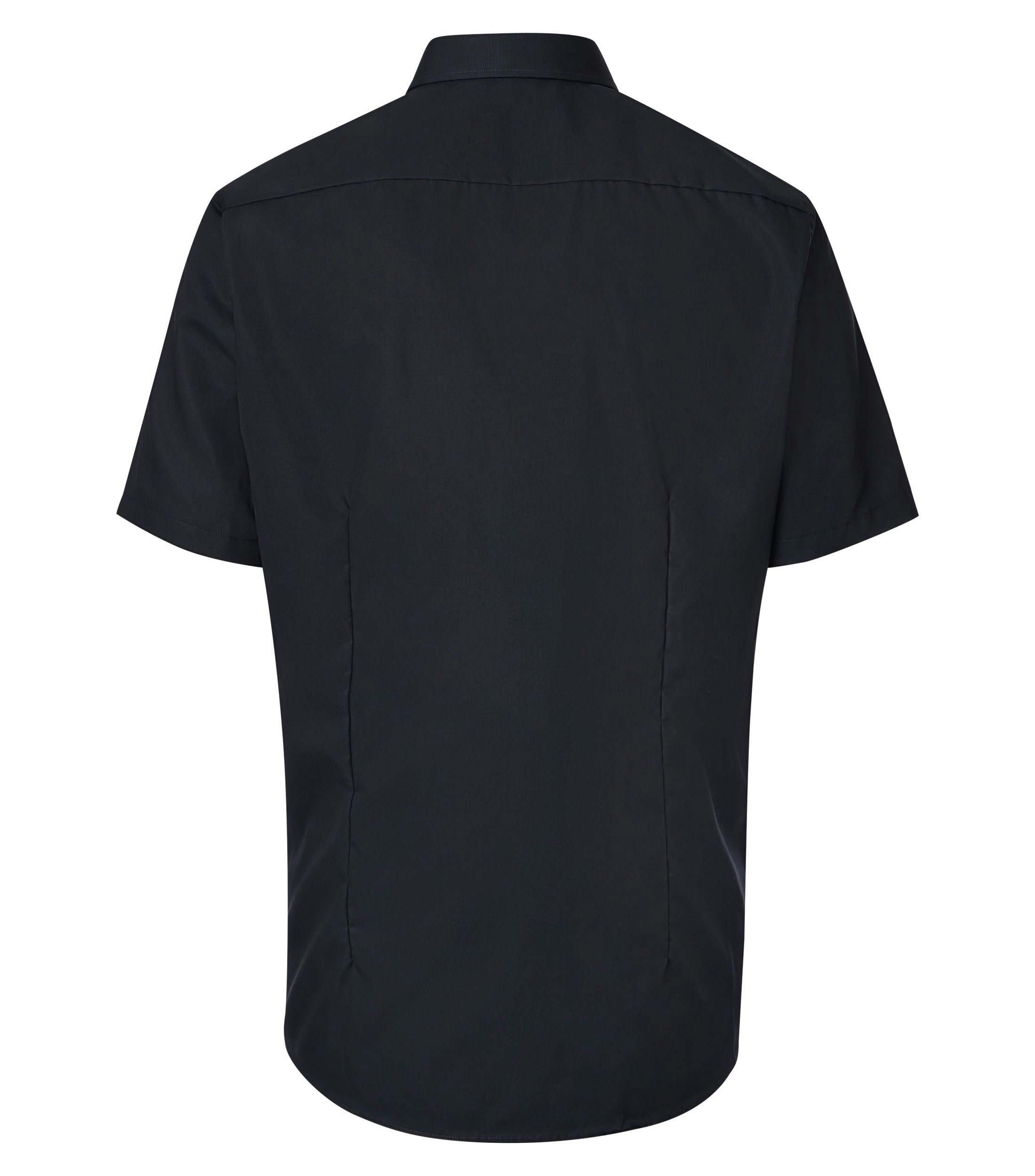 Ein Businesshemd im uni Muster in der Farbe Schwarz